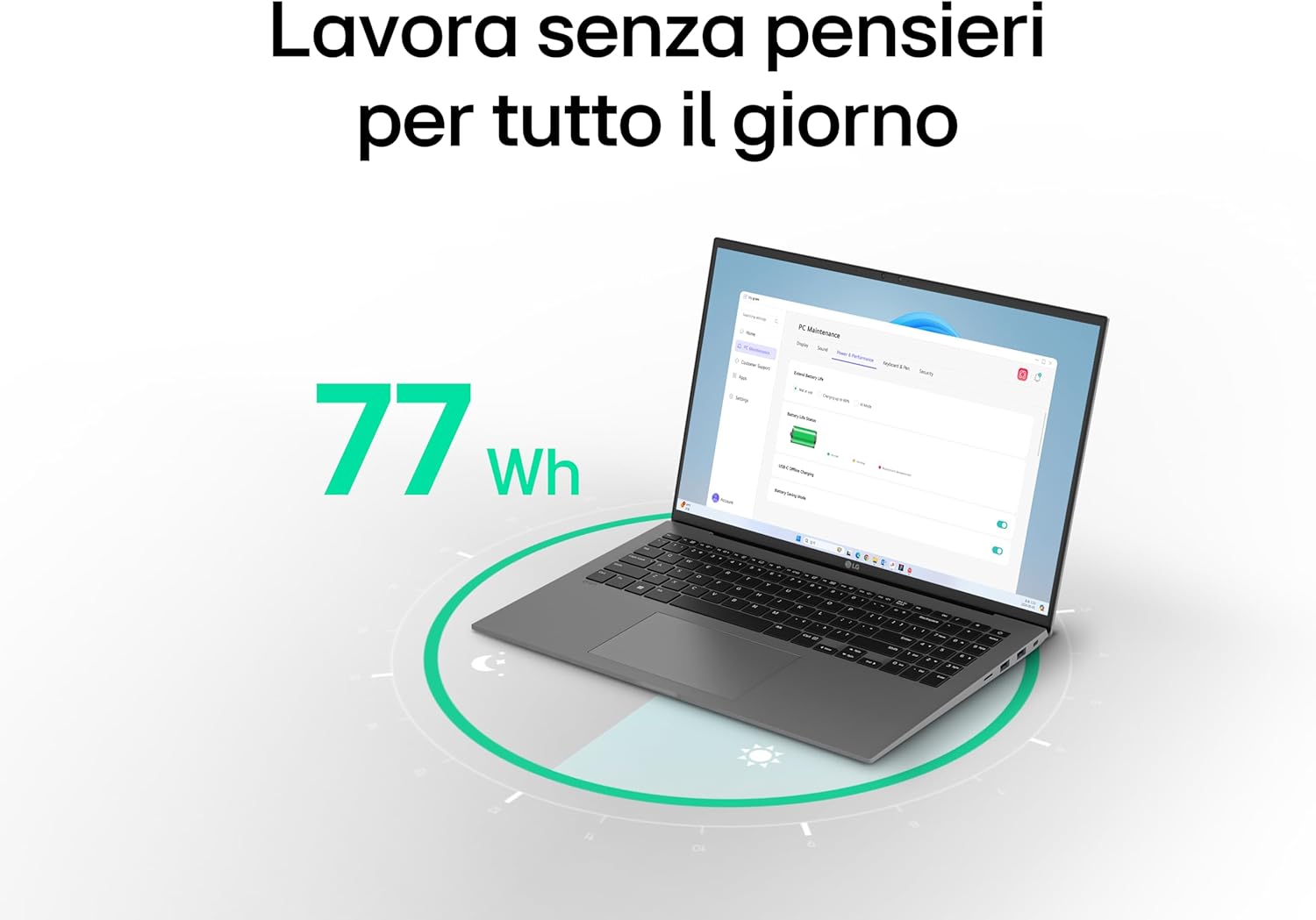LG gram AI 17Z90TL Copilot+ PC, Notebook 17" 2.5K, Intel Core Ultra 7 (Series 2) 256V, 16GB RAM, 512GB SSD, AI PC, Ultralight only 1.4 kg, 77Wh Battery, Windows 11 Home, Italian keyboard, Black 17" Copilot+ PC Intel Core Ultra 7 (Series 2) 16GB, 512GB