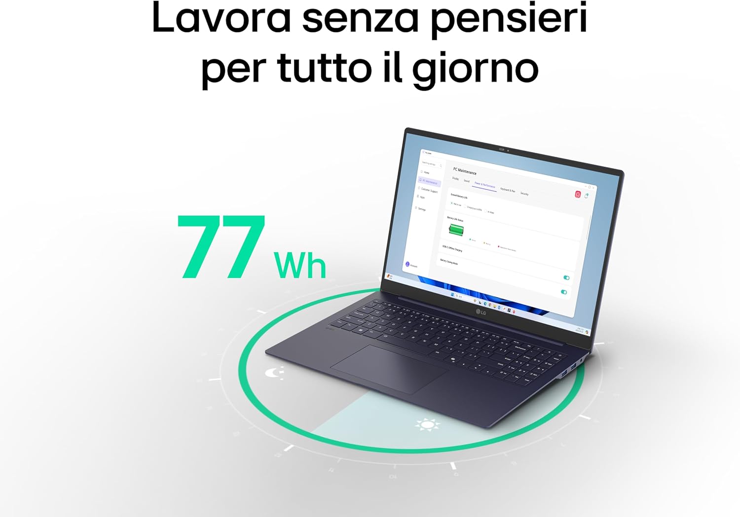 LG gram Pro 16Z90TP, Notebook 16" OLED 2880x1800, Intel Core Ultra 7 (Series 2) 255H, 16GB RAM, 1TB SSD, Ultralight only 1.2 kg, 77Wh battery, Windows 11 Home, Italian keyboard, Copilot key, Black Intel Core Ultra7 (Series 2) 255h 16GB DDR4, 1TB SSD gram Pro Black