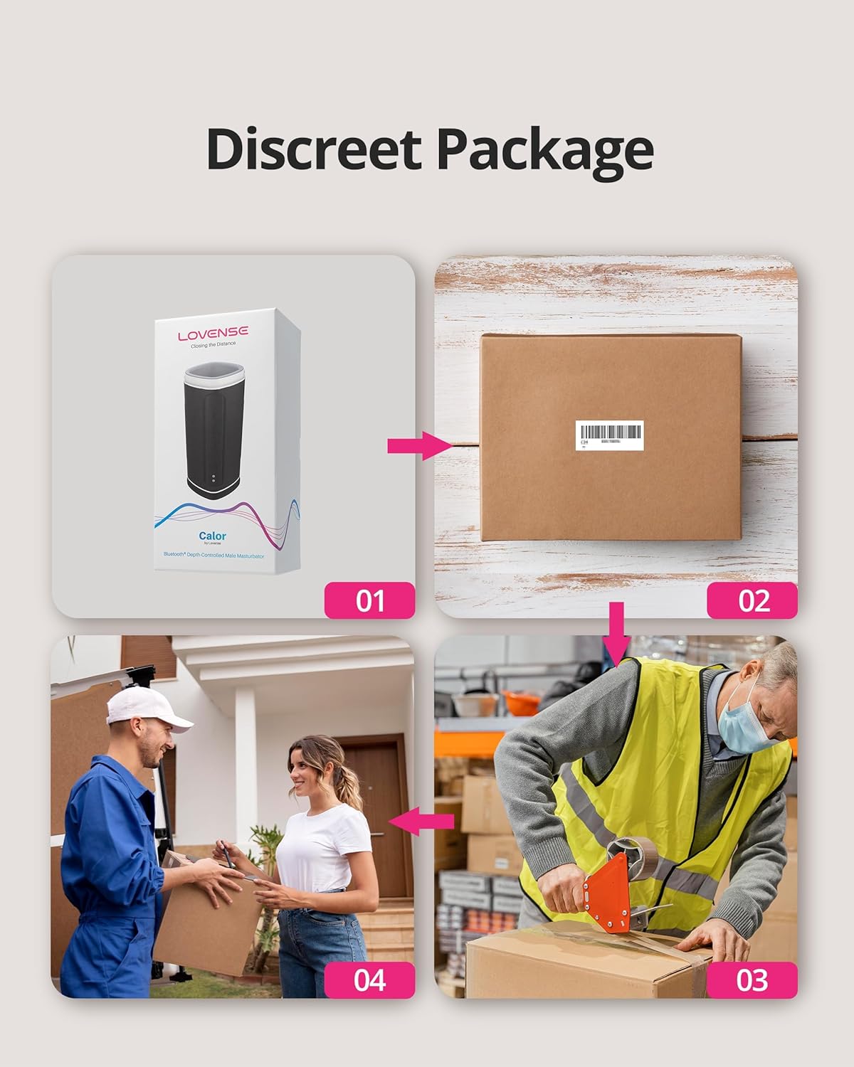 LOVENSE Calor Bluetooth Automatic Telescopic Male Masturbator, Depth Control, Constant Temperature Heating, Control from Smartphone Application