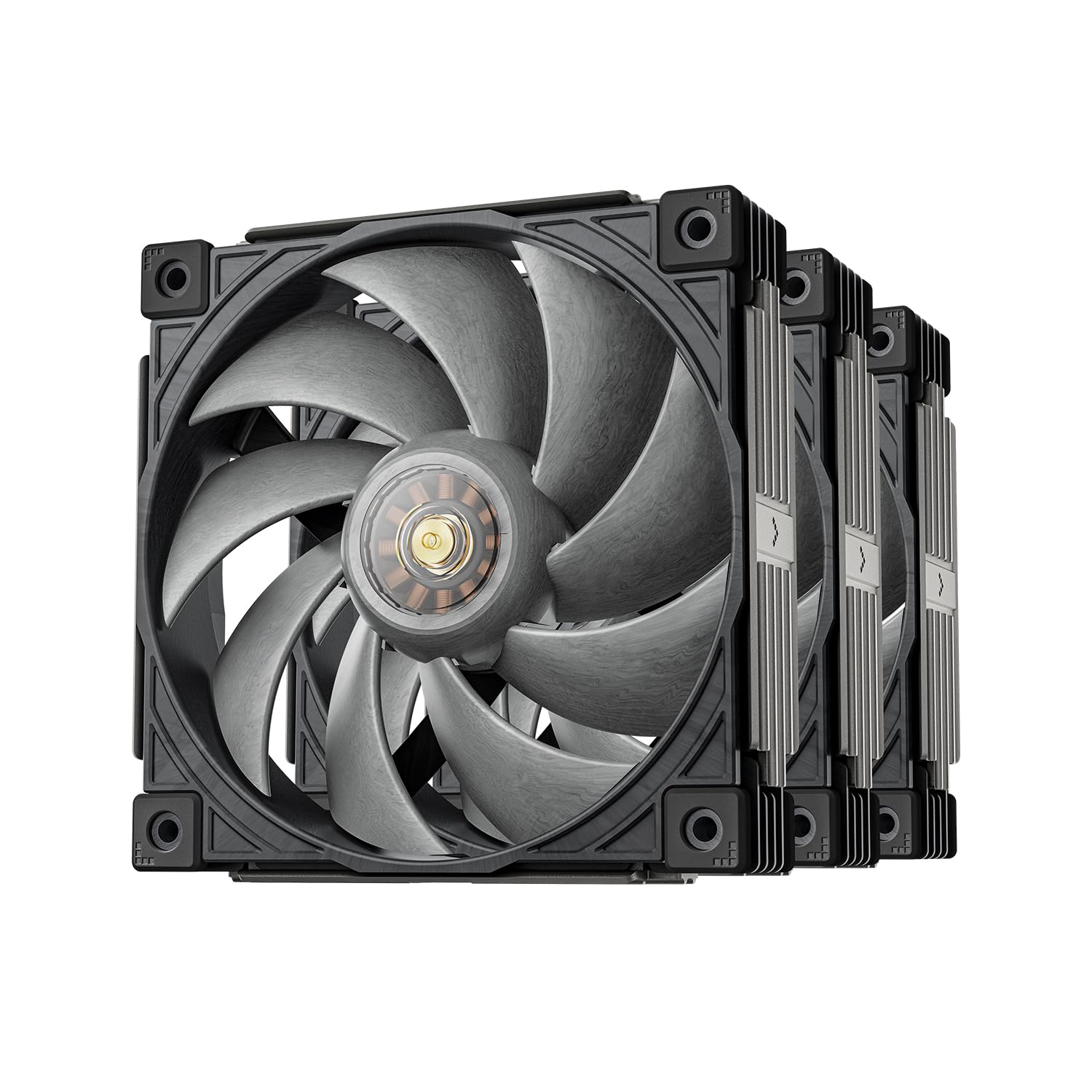 MACH120 3IN1 120mm PC Fans: Silent Cooling Fan PWM & 500-2200 RPM - Case Fan Heatsink with LCP and FOC Motor & Dynamic Balance Correction, 6 Years Warranty MACH 120 3IN1(120mm)