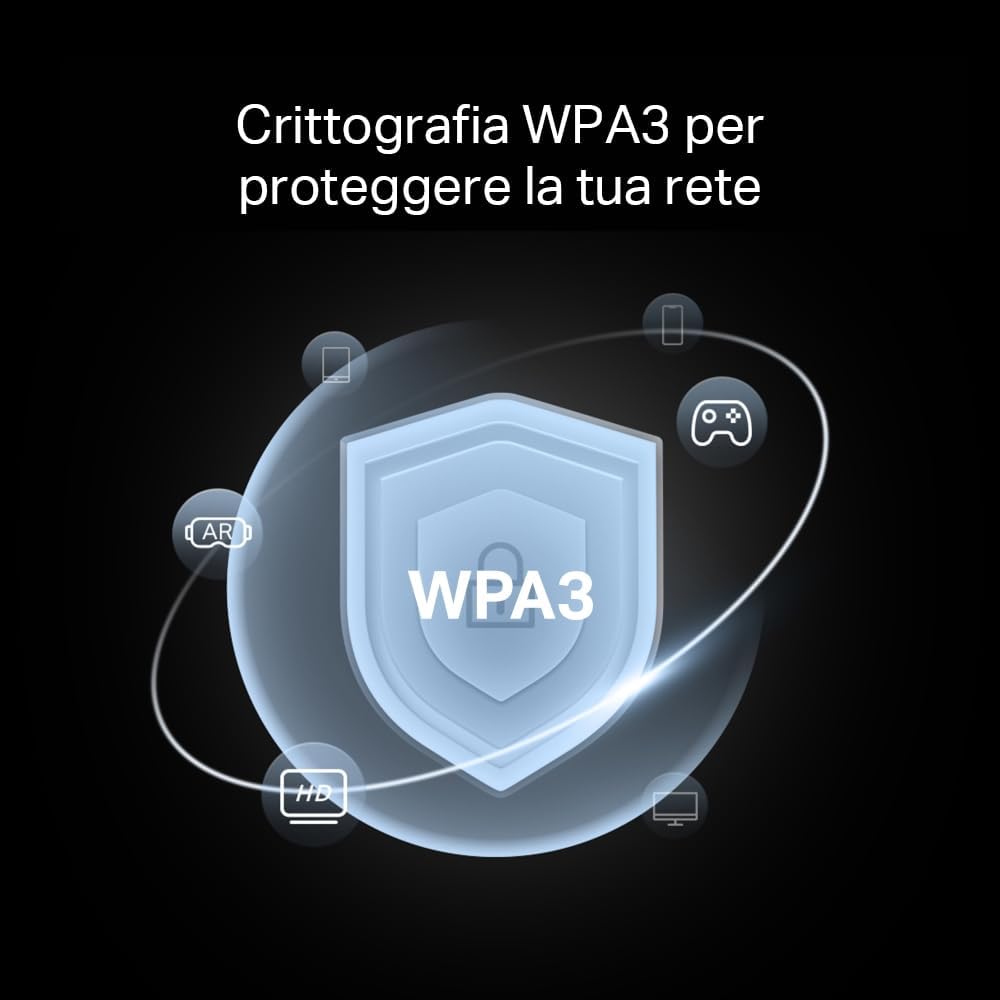 Mercusys TP-Link MR85X WiFi Router 6 AX3000Mbps Dual-Band, 2.5 Gbps WAN Port, 3 Gigabit LAN Ports, 4 Fixed Omnidirectional Antennas, WPA3, Access Point Mode, APP Control, Does Not Support xDSL AX3000 2.5 G
