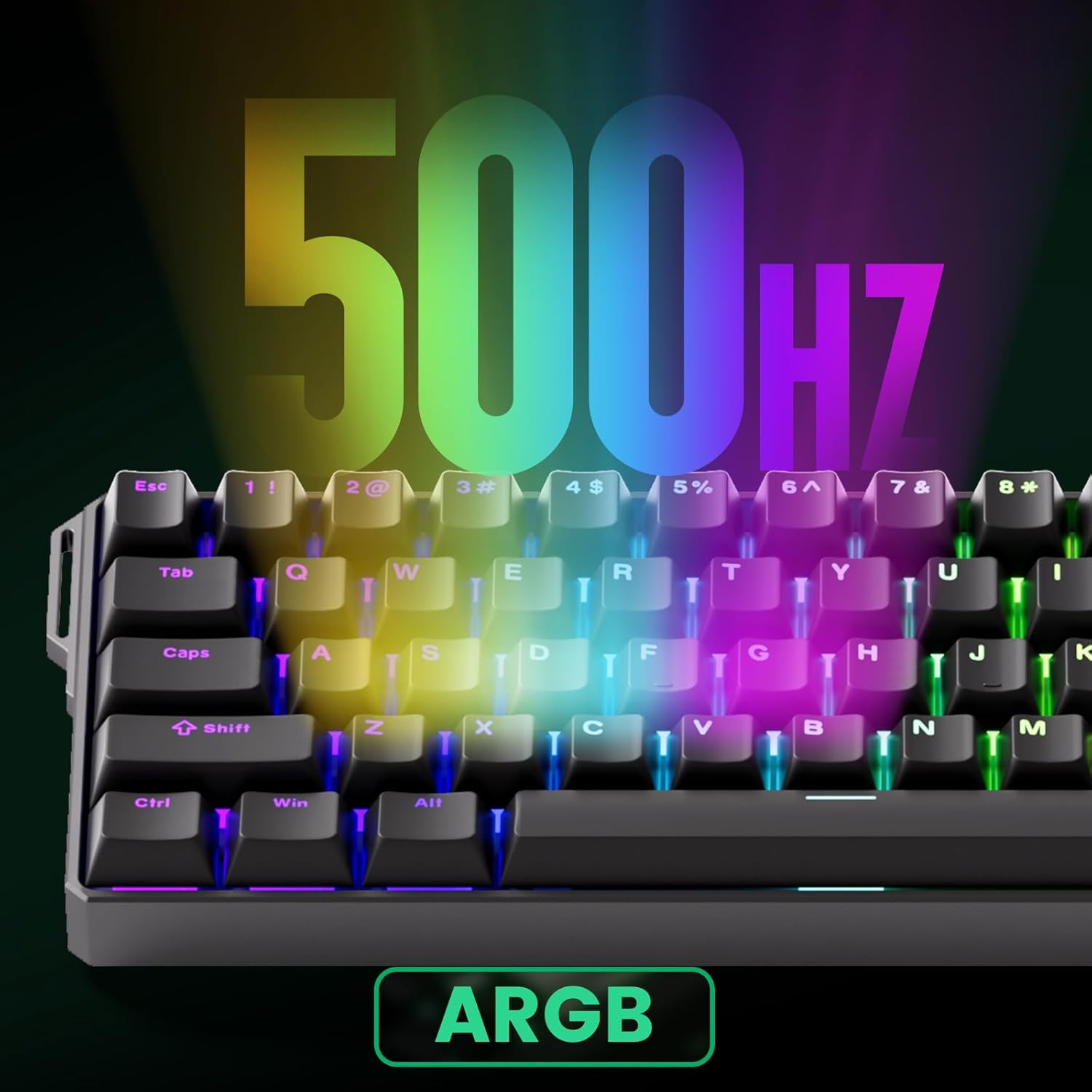 MONSGEEK FUN60 Ultra MagMech Wired Keyboard - Black CNC Aluminum (MagMech) Brilliant Black