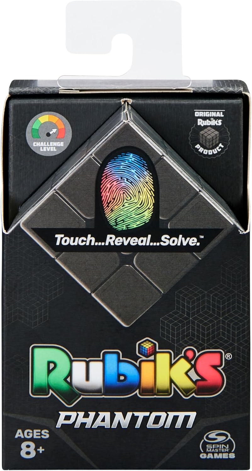 Original Rubik's Cube Phantom 3x3 - Anti-stress and brain teaser for adults and children with 3x3 Phantom Thermochromic Technology