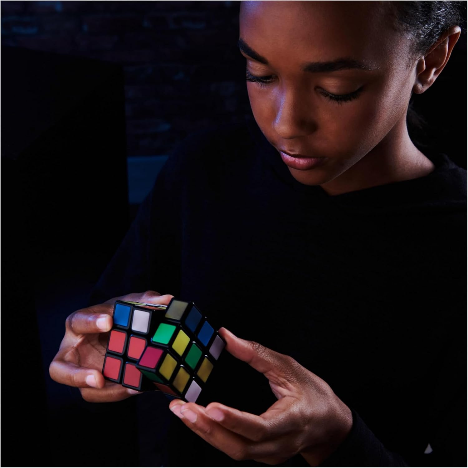 Original Rubik's Cube Phantom 3x3 - Anti-stress and brain teaser for adults and children with 3x3 Phantom Thermochromic Technology