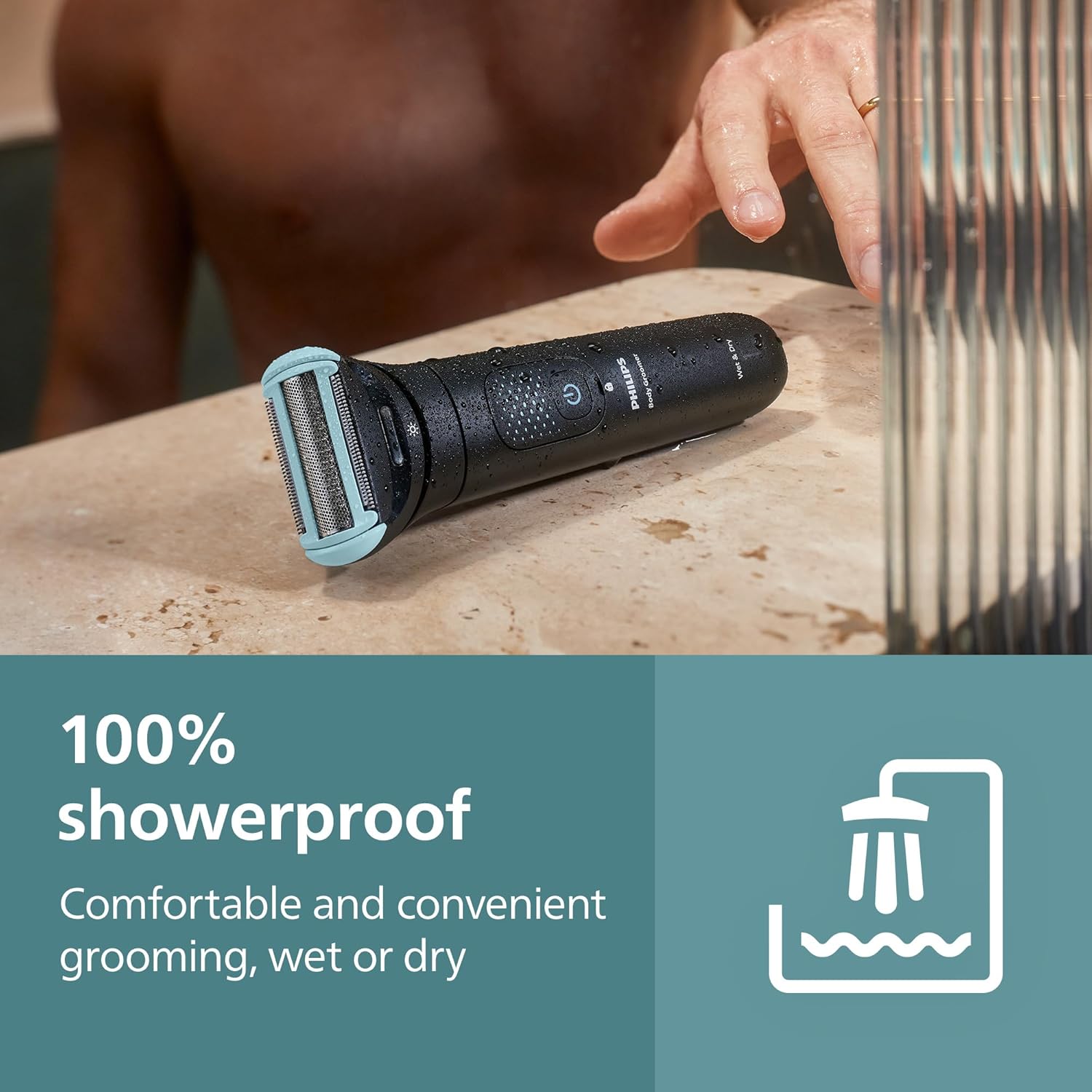 Philips Norelco Body Groomer Replacement Shaving Foil Head, 100% Showerproof & Waterproof Hypoallergenic Shaver Foil with Triple Protect Shave System, BG2010/40 Green 1 Count (Pack of 1)