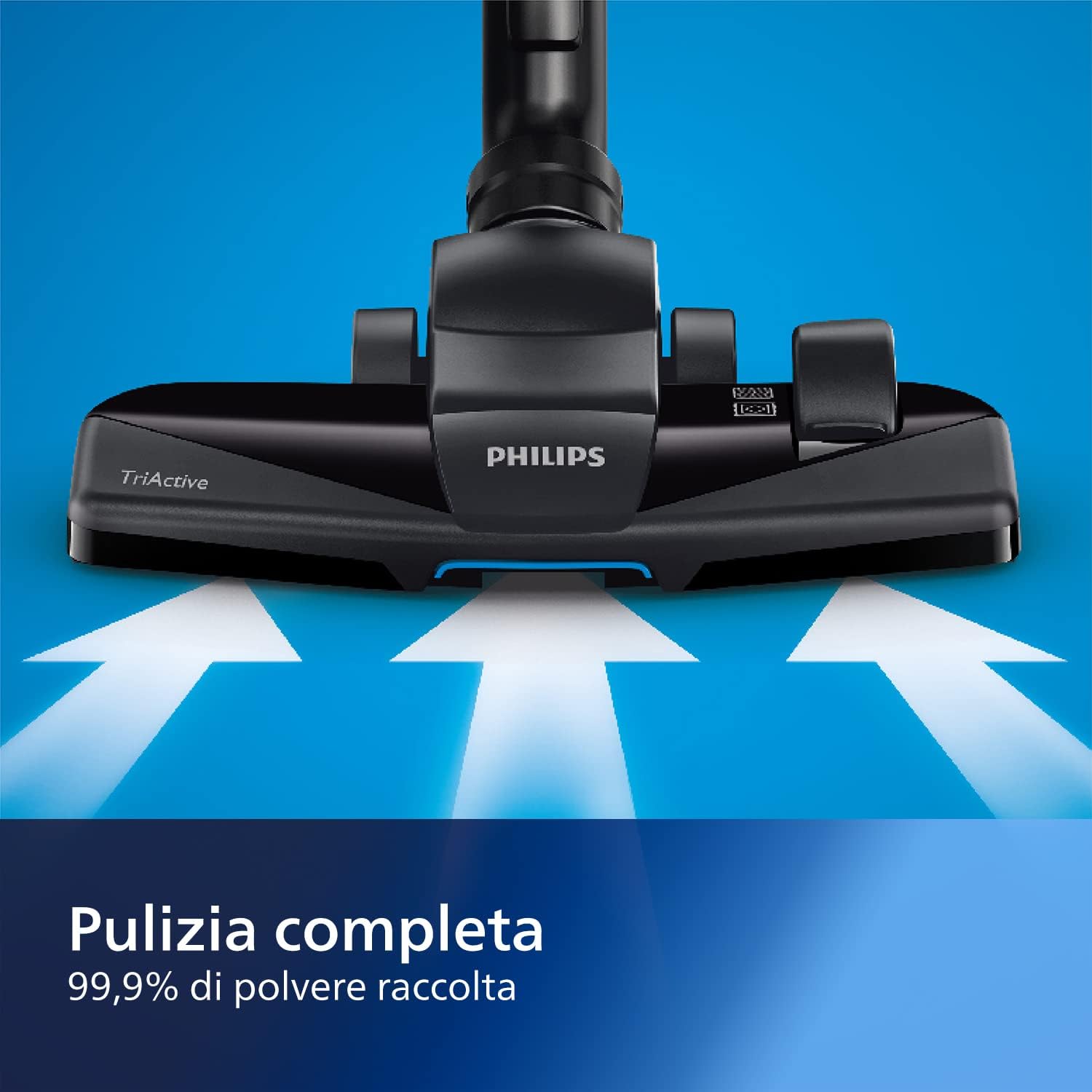 Philips PowerPro Compact Bagless Vacuum Cleaner – 900W Power, PowerCyclone 5, Allergy H13 Filter, Removes 99.9% of Dust, Hygienic Emptying, Lightweight Design (FC9332/09) Blue Blue PowerCyclone 5