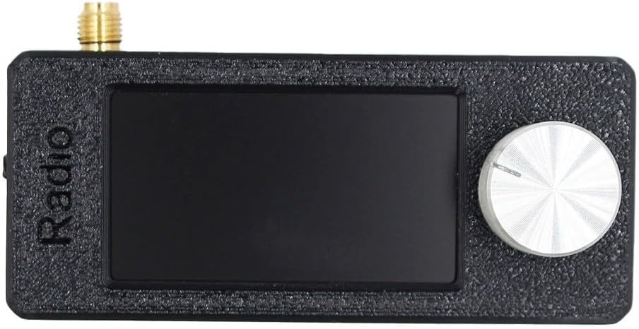 Pocket Radio Receiver, LSB USB AM FM Mini Radio, SI4732, equipped with a portable loop antenna, which can be used to receive 9.9K-108MHz (Black Rod) Black-Pull Rod