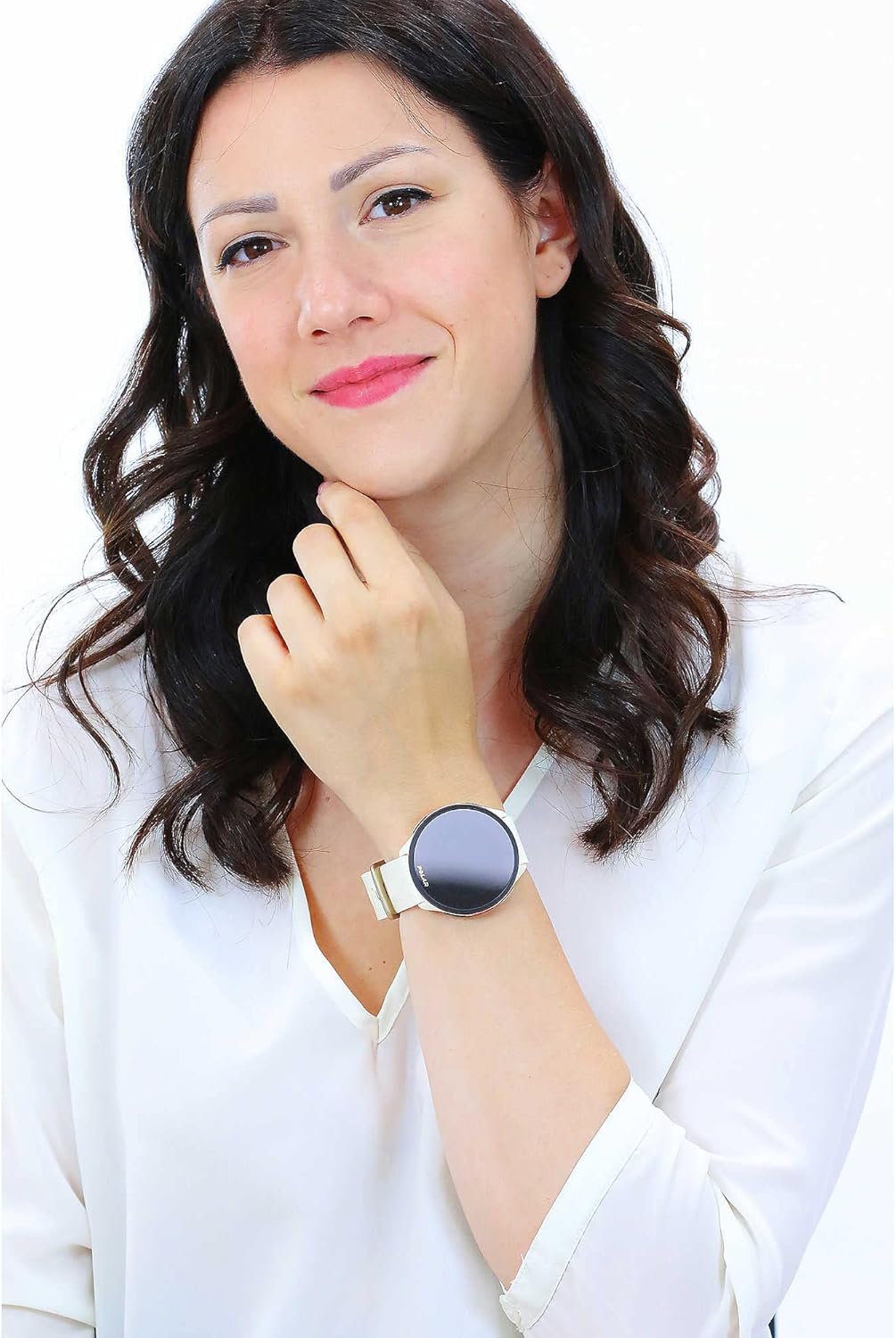 Polar Running watch with GPS, High-speed processor, Easy-to-use buttons - Training and recovery features - heart rate monitor - Music control, Black, SL, Pacer White Pacer