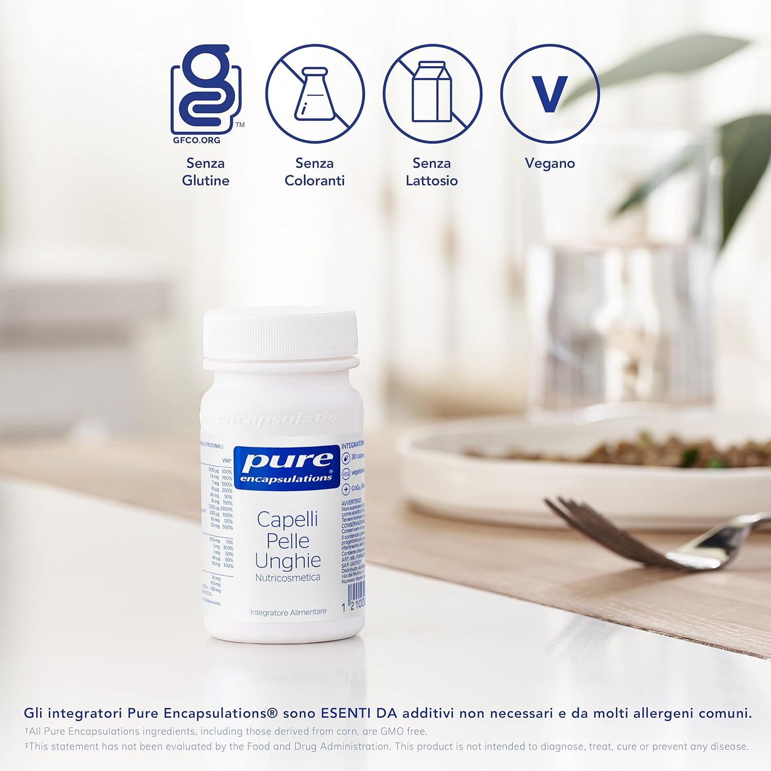 Pure Encapsulations - Hair, Skin & Nails - With Vitamin C, Copper & Q10-30 Capsules 30 units (Pack of 1)