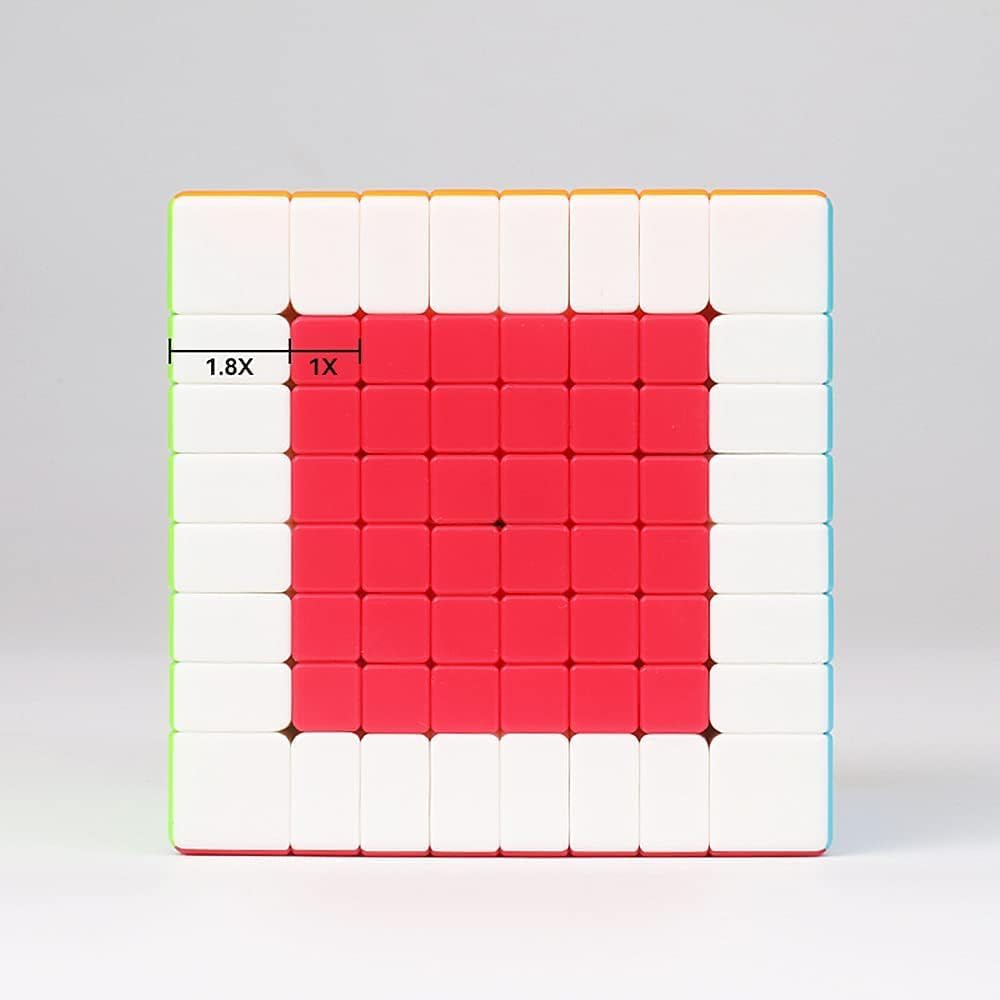 QY Toys 8x8 Speed Cube Stickerless 70MM, Speed cube 8x8x8 Puzzle Magic Cube