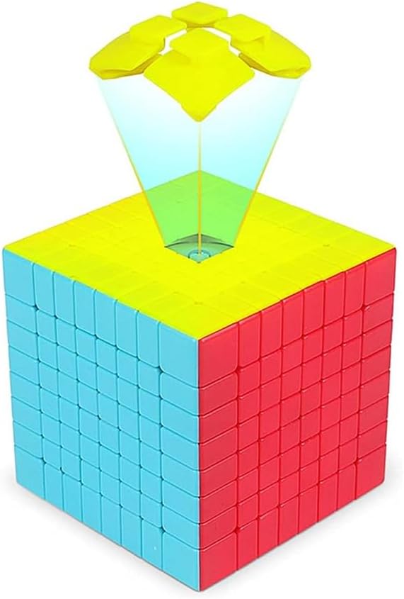 QY Toys 8x8 Speed Cube Stickerless 70MM, Speed cube 8x8x8 Puzzle Magic Cube