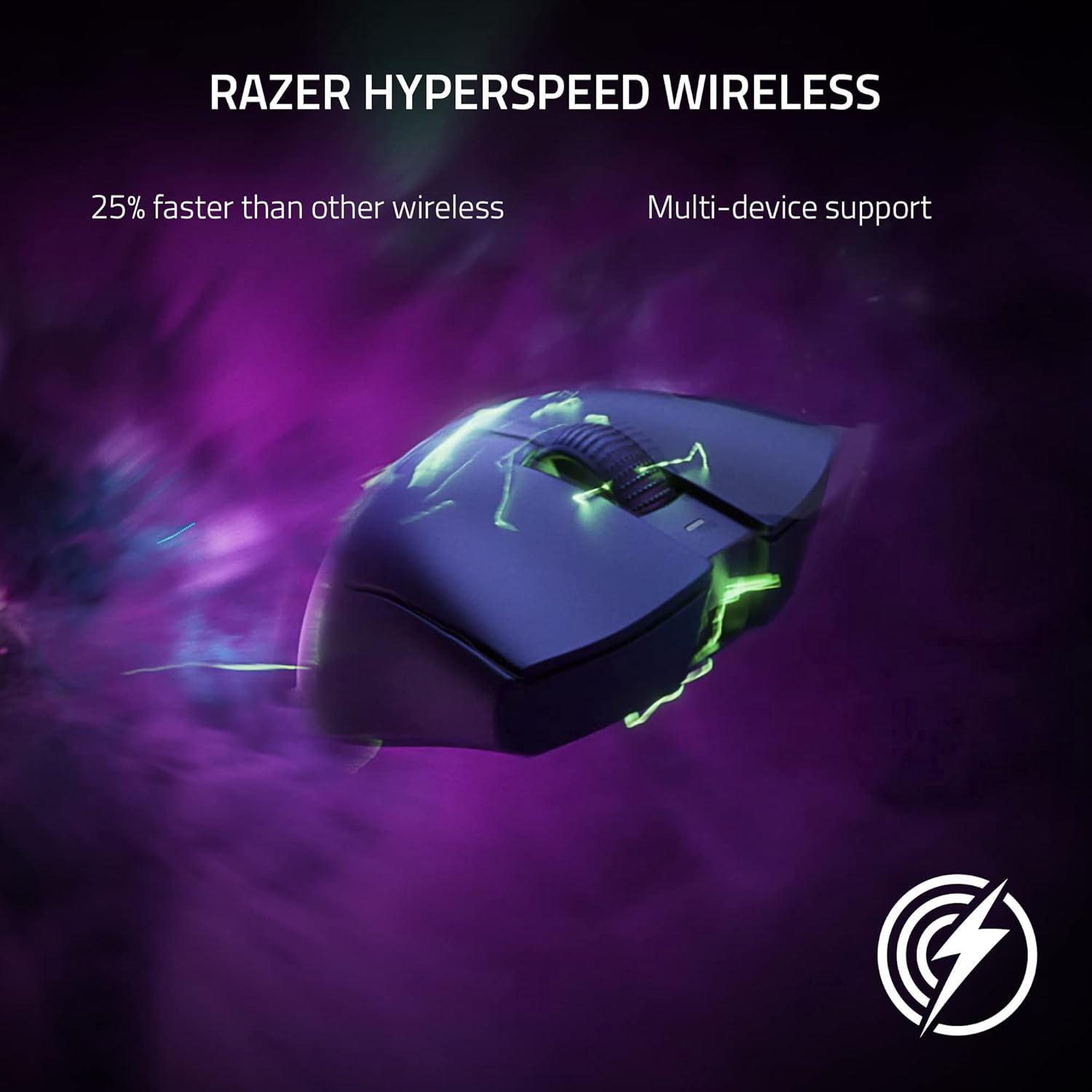 Razer DeathAdder V3 Pro Wireless Gaming Mouse: 64g Lightweight Ergonomic - 30K DPI Optical Sensor - Gen-3 Optical Switches - 8 Programmable Controls - Up to 90 Hr Battery - White White 1000 Hz