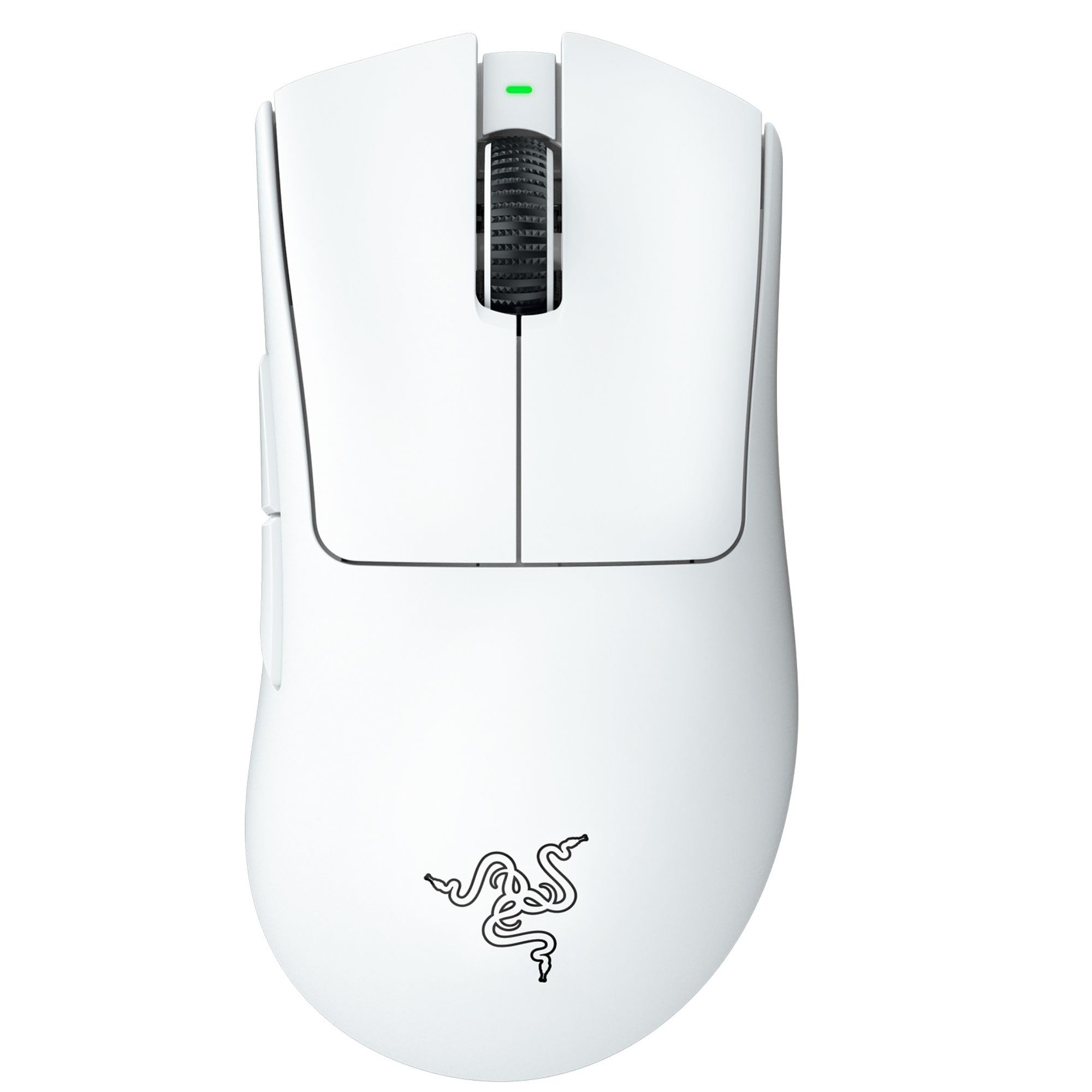 Razer DeathAdder V3 Pro Wireless Gaming Mouse: 64g Lightweight Ergonomic - 30K DPI Optical Sensor - Gen-3 Optical Switches - 8 Programmable Controls - Up to 90 Hr Battery - White White 1000 Hz