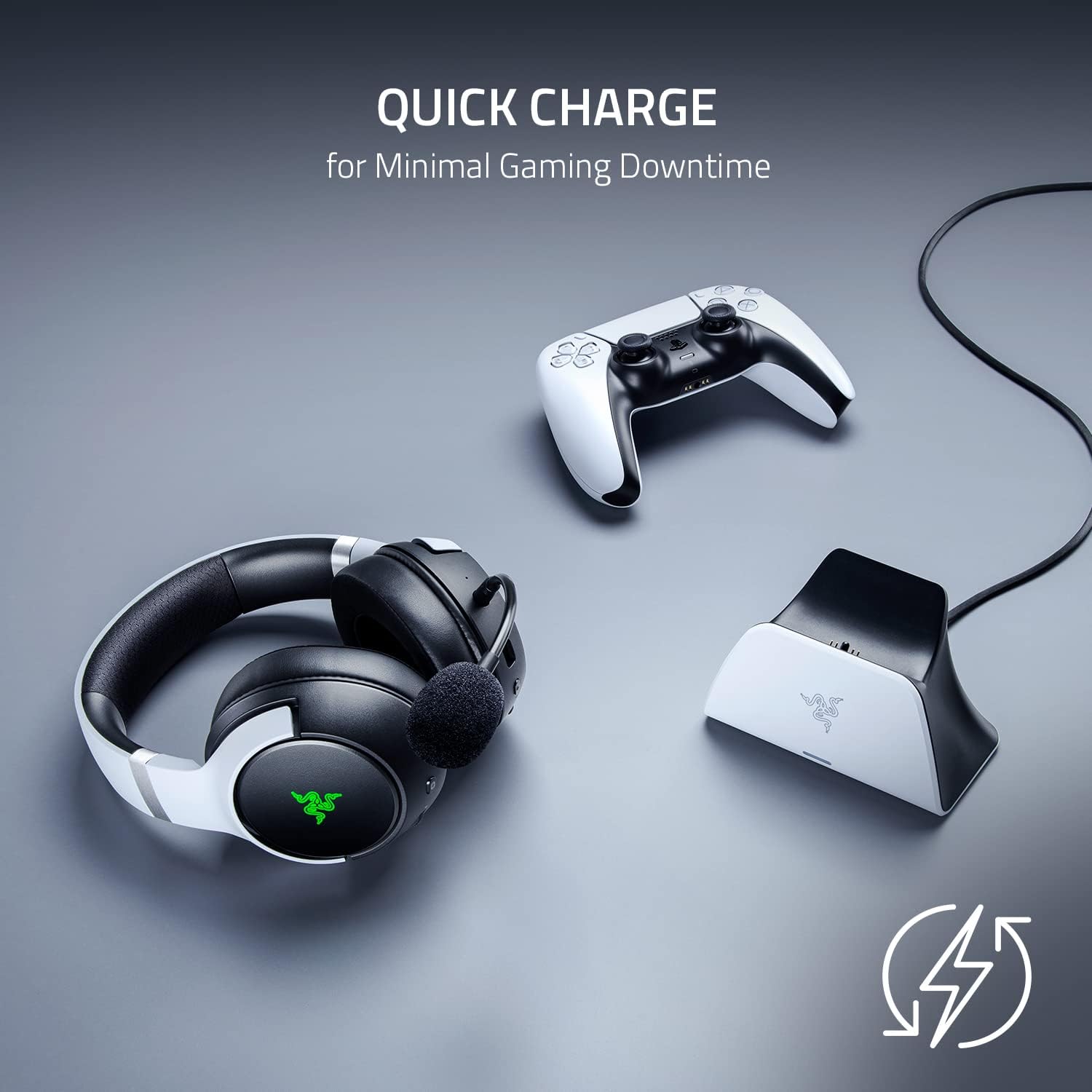 Razer Quick Charge Stand for PlayStation®5 - White
