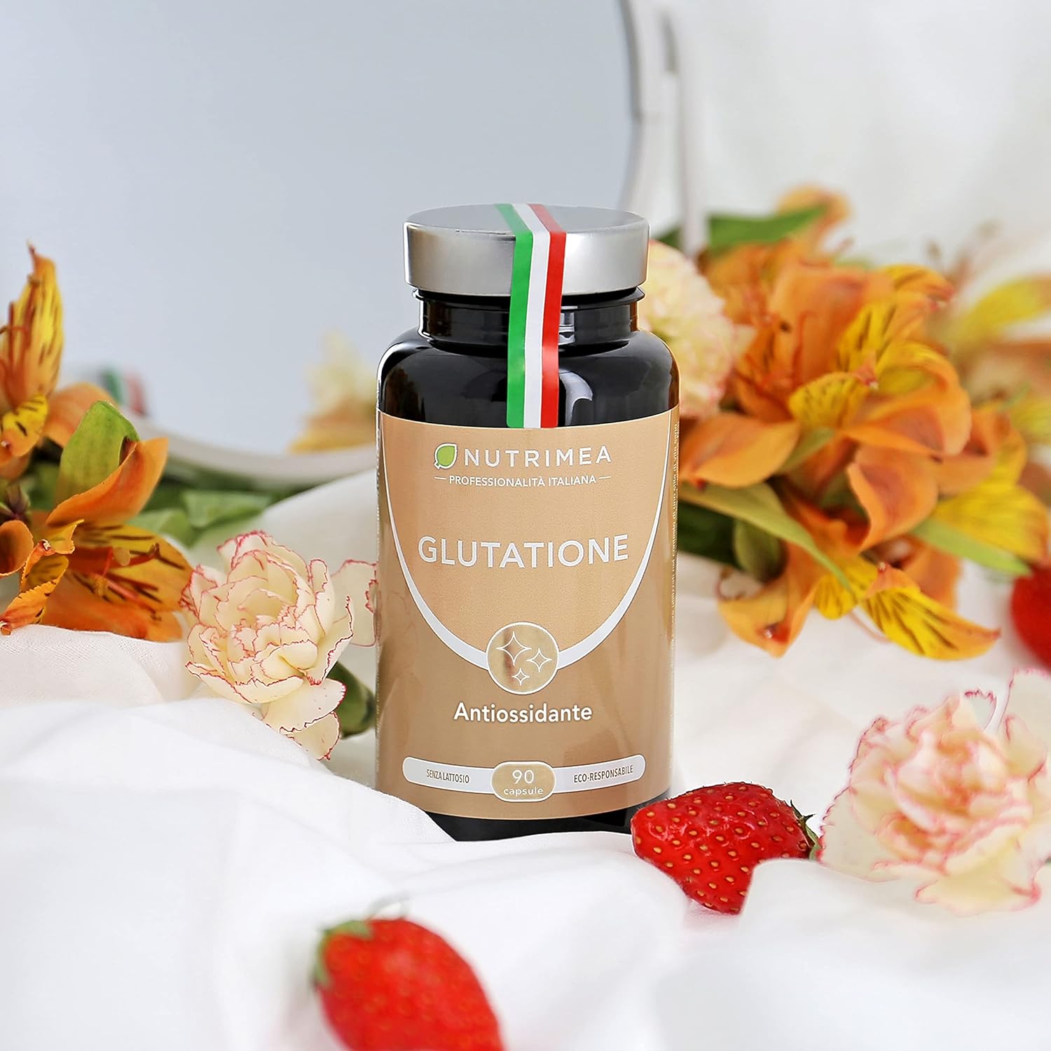 Reduced Glutathione | Complete Formula with Vitamin C, Selenium, NAC, | Antioxidant and Detoxifier | Counter Free Radicals | Improves Skin | 90 capsules