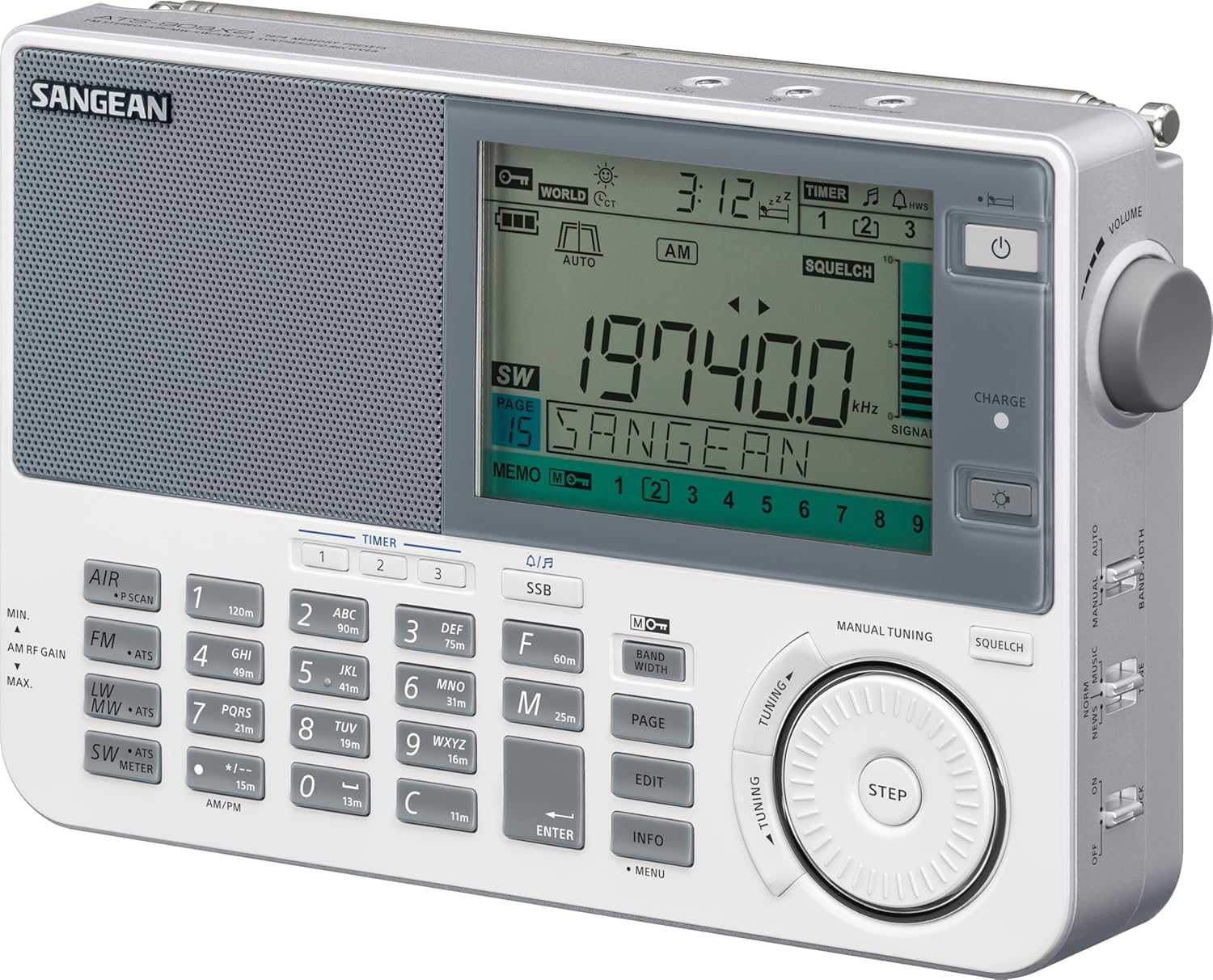 Sangean Nuevo 2024 - ATS 909-X SSB Receiver White