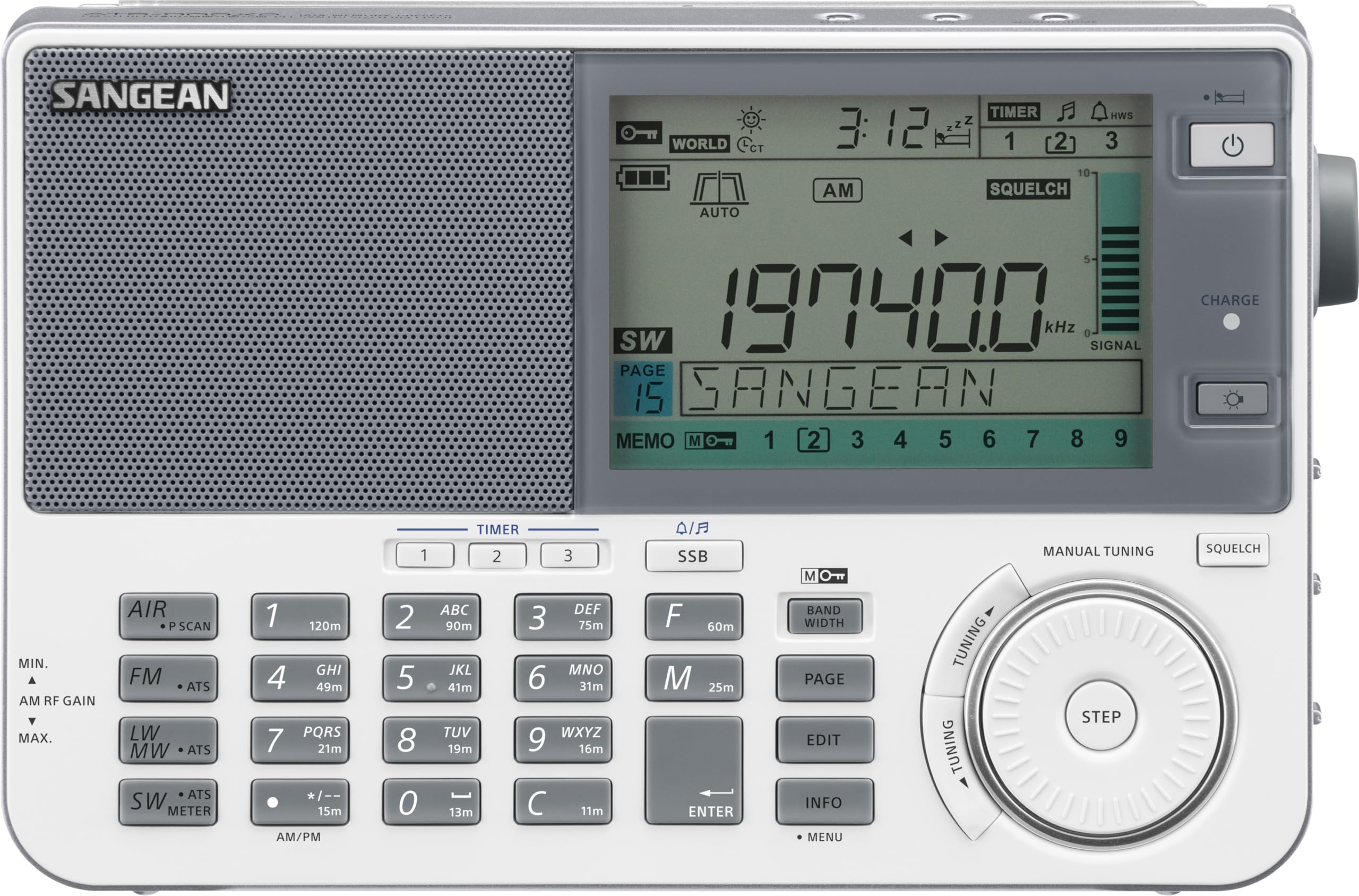 Sangean Nuevo 2024 - ATS 909-X SSB Receiver White
