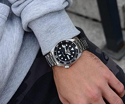 SEIKO Men's Automatic Sports Watch, Stainless Steel, 42.5 mm, Multicoloured, Digital-Analog, Waterproof 20 m, Buckle, Modern, SRPD55K1