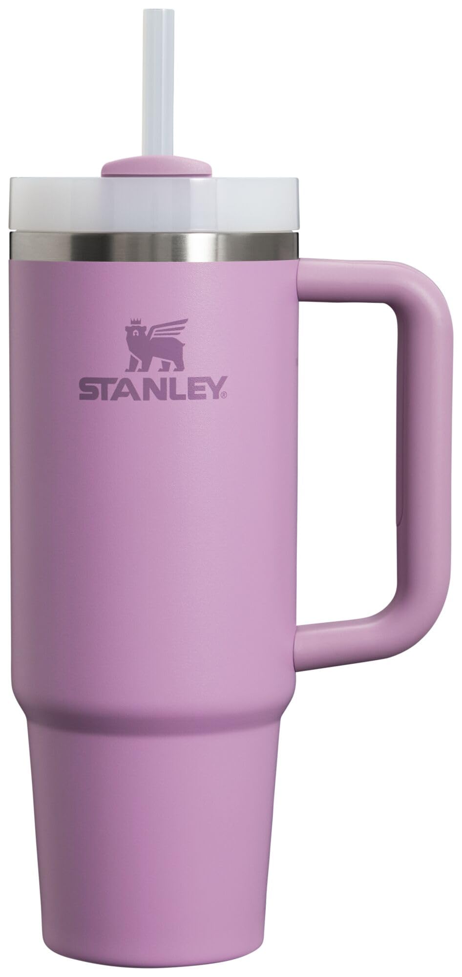 Stanley Quencher H2.0 Tumbler with Handle and Straw, 32 oz, 3-Way Screw-on Lid, Travel Cup Holder Compatible, Stainless Steel Insulated Mug, BPA Free, Lilac 850 g Lilac