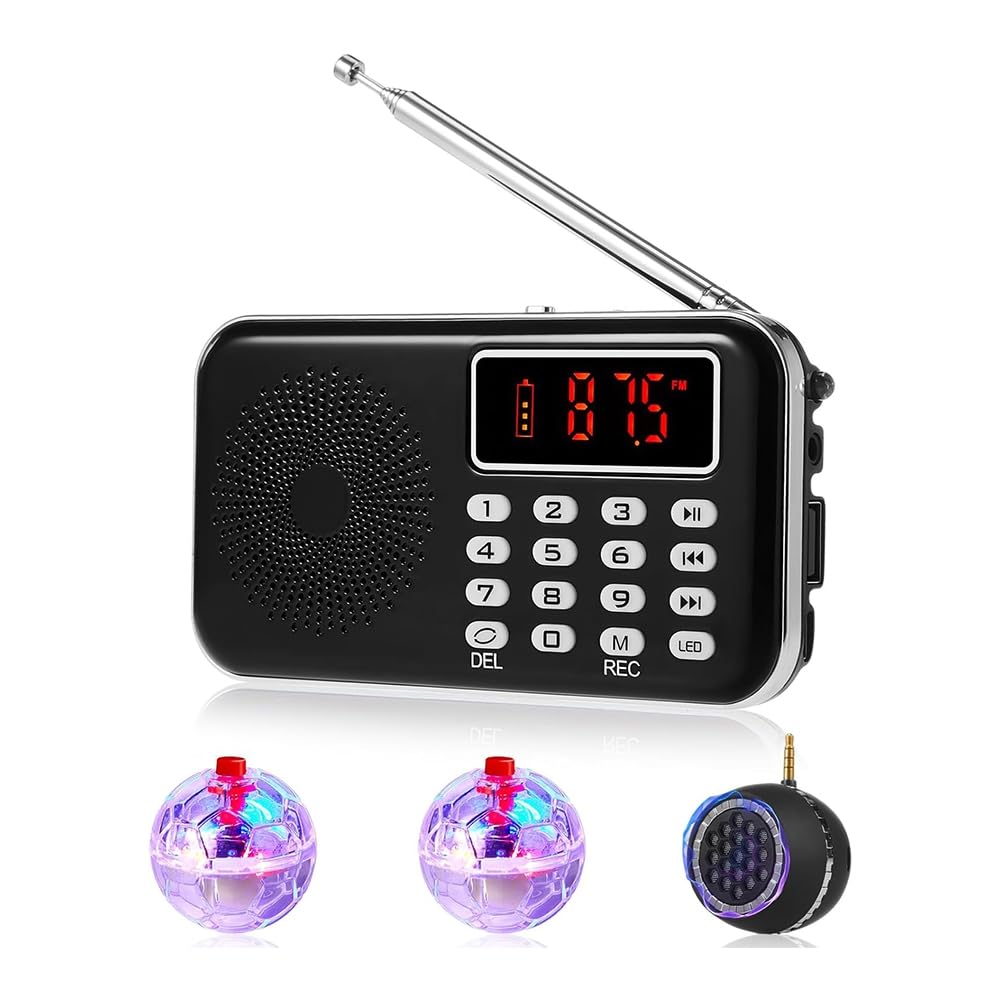 Sudemota Spirit Box Equipment Kit with 2 LED Cat Balls 1 Spirit Box Paranormal Speaker Equipment Kit Outdoor Office