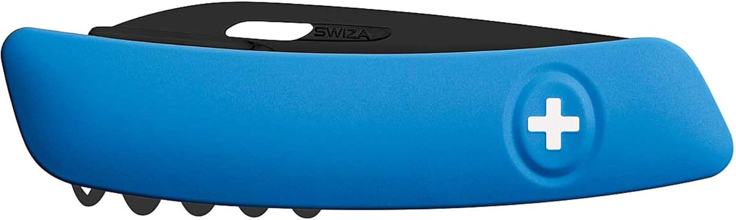 SWIZA D03 Allblack - Swiss Army Knife, 11 Mixed functions, Blue, Without