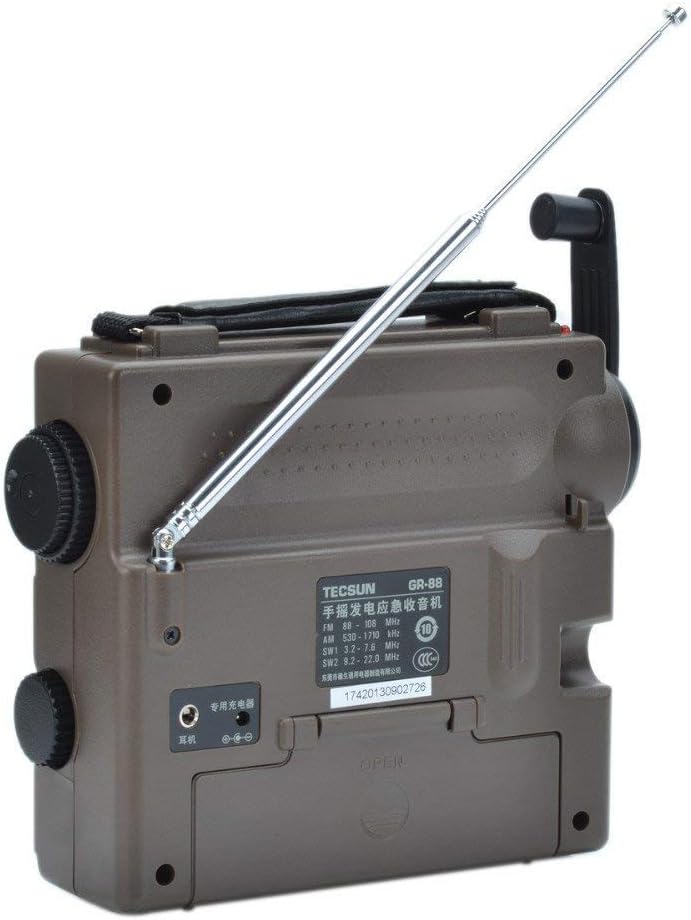 TECSUN GR-88P Musical Instrument Amplifier, Compatible with All Musical Instruments, Solid State Amplifier, 2 Channels, 2 Bands, 6.35mm Jack