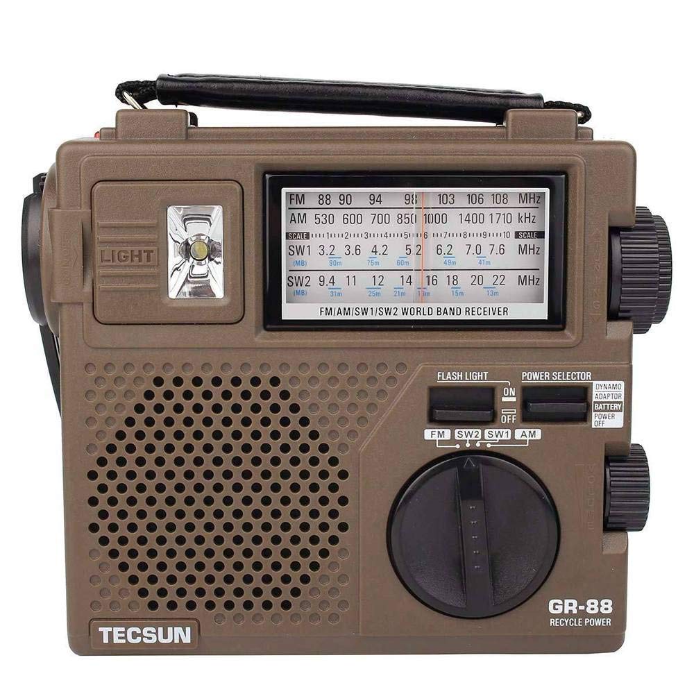 TECSUN GR-88P Musical Instrument Amplifier, Compatible with All Musical Instruments, Solid State Amplifier, 2 Channels, 2 Bands, 6.35mm Jack