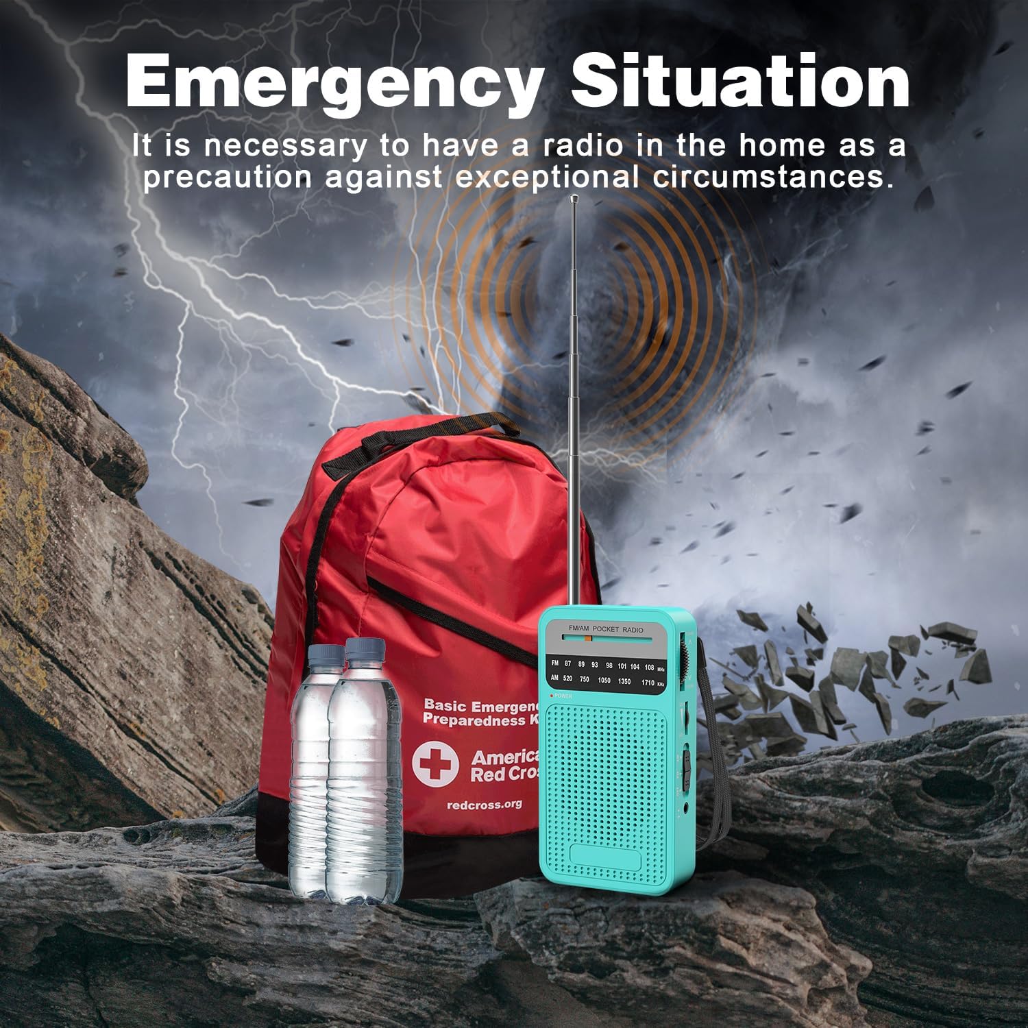 Tendak Portable Radio, Portable FM/AM Radio, Pocket Radio with Excellent Reception, Superior Sound Quality, Easy to Use, Headphone Jack