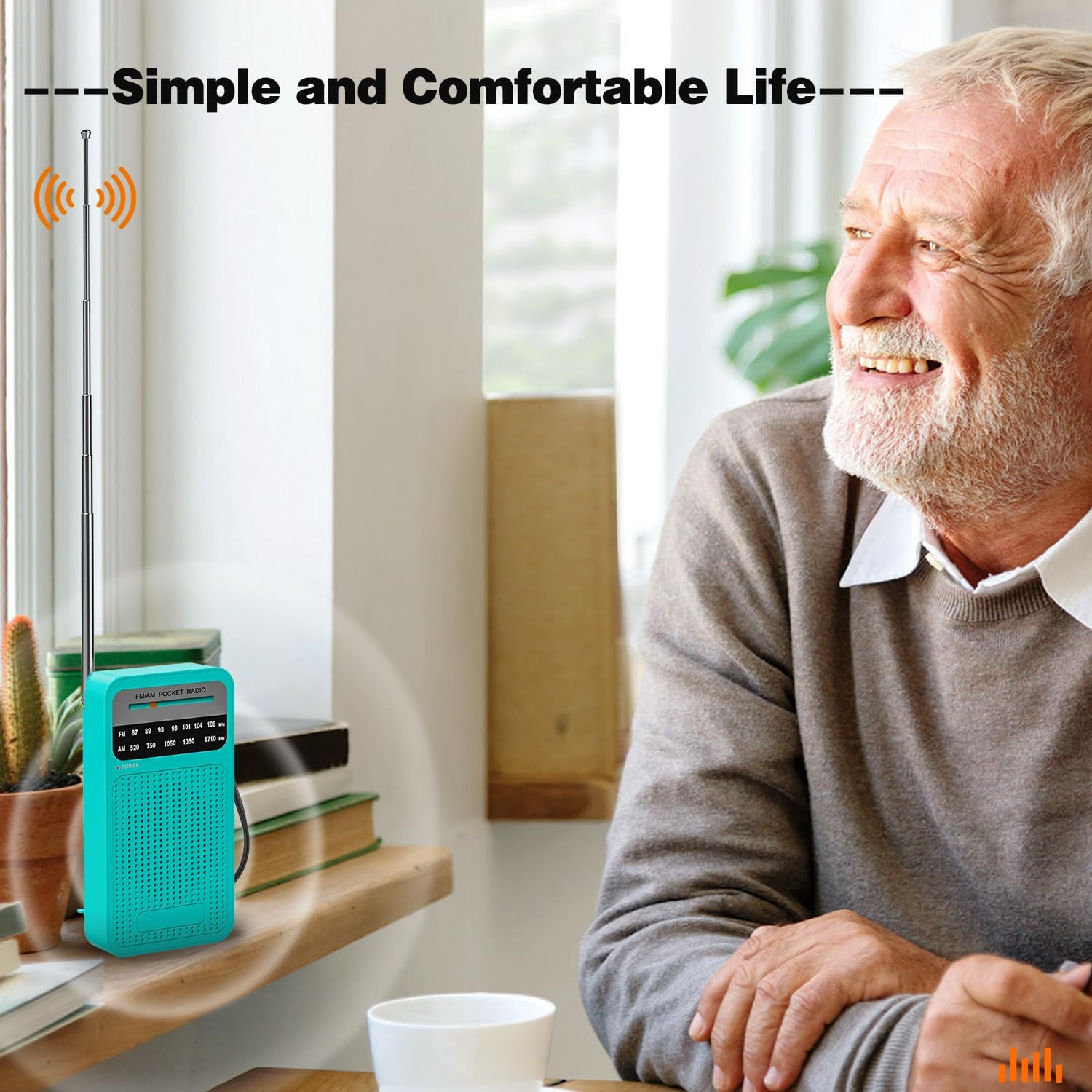 Tendak Portable Radio, Portable FM/AM Radio, Pocket Radio with Excellent Reception, Superior Sound Quality, Easy to Use, Headphone Jack