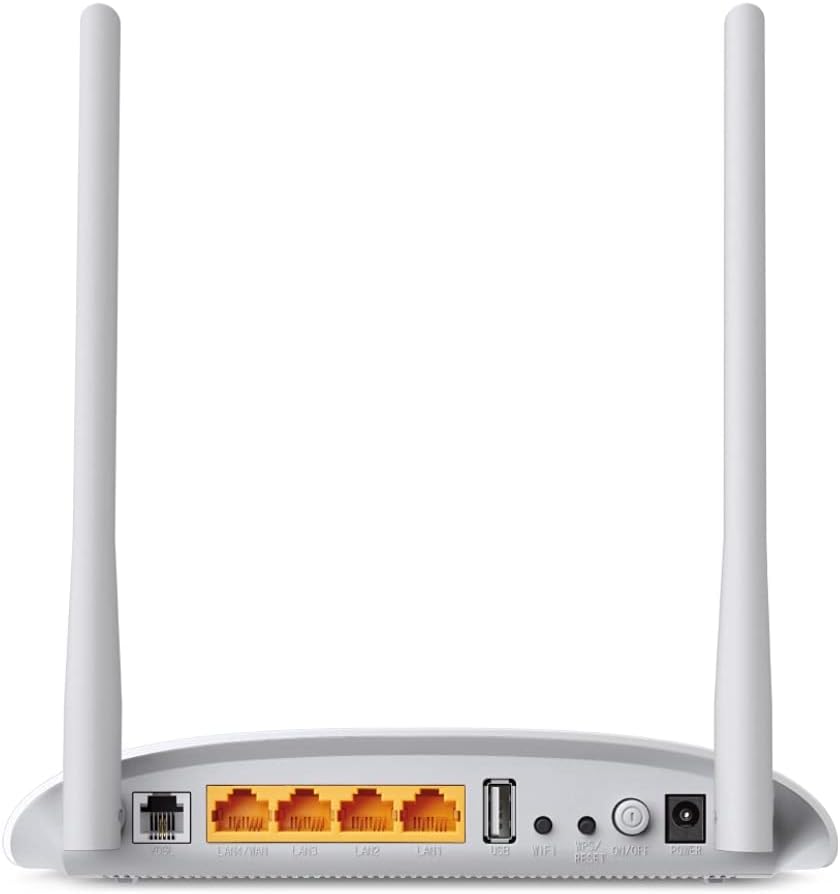 TP-Link WiFi VDSL/ADSL Router TD-W9970 (300 Mbit/s (2.4 GHz), USB ports for FTP and media servers, incl. VDSL splitter, Annex A, suitable for Austria/Switzerland), 220 V N300 VDSL