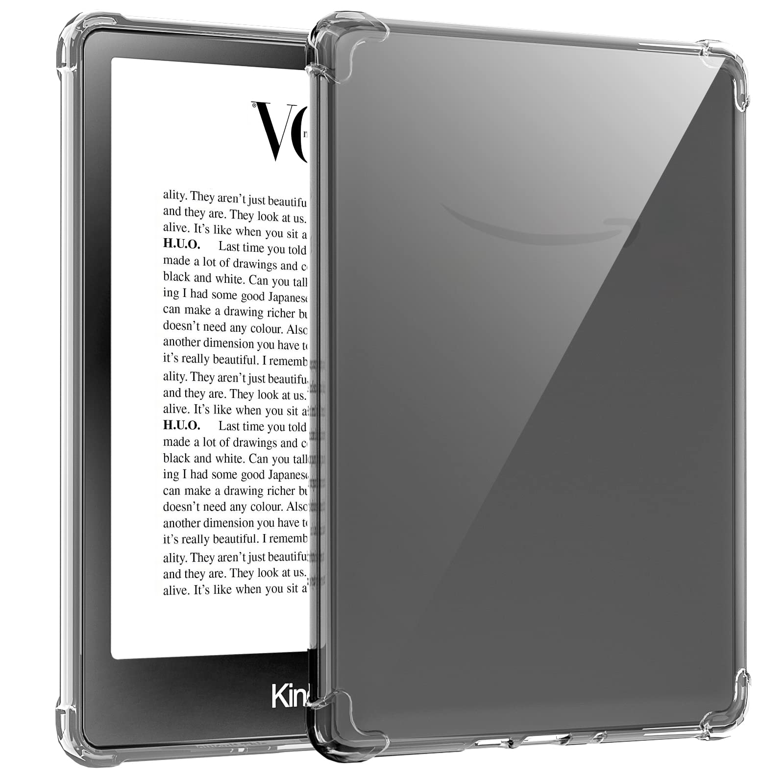 TQQ Case Compatible with 6 Inch New Kindle 11th Generation 2024/2022, Slim and Lightweight Design - Classic Transparent Transparent