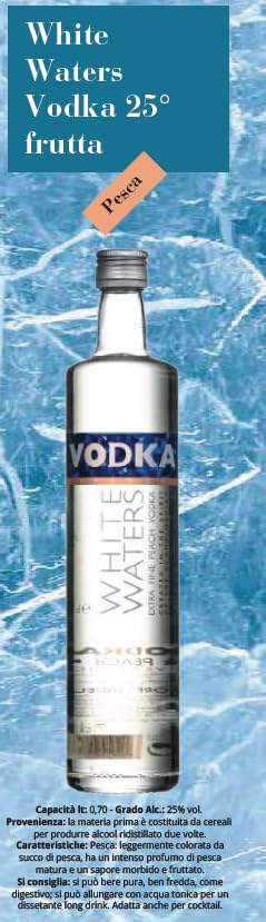 White Waters Vodka Peach - 700ml Liter
