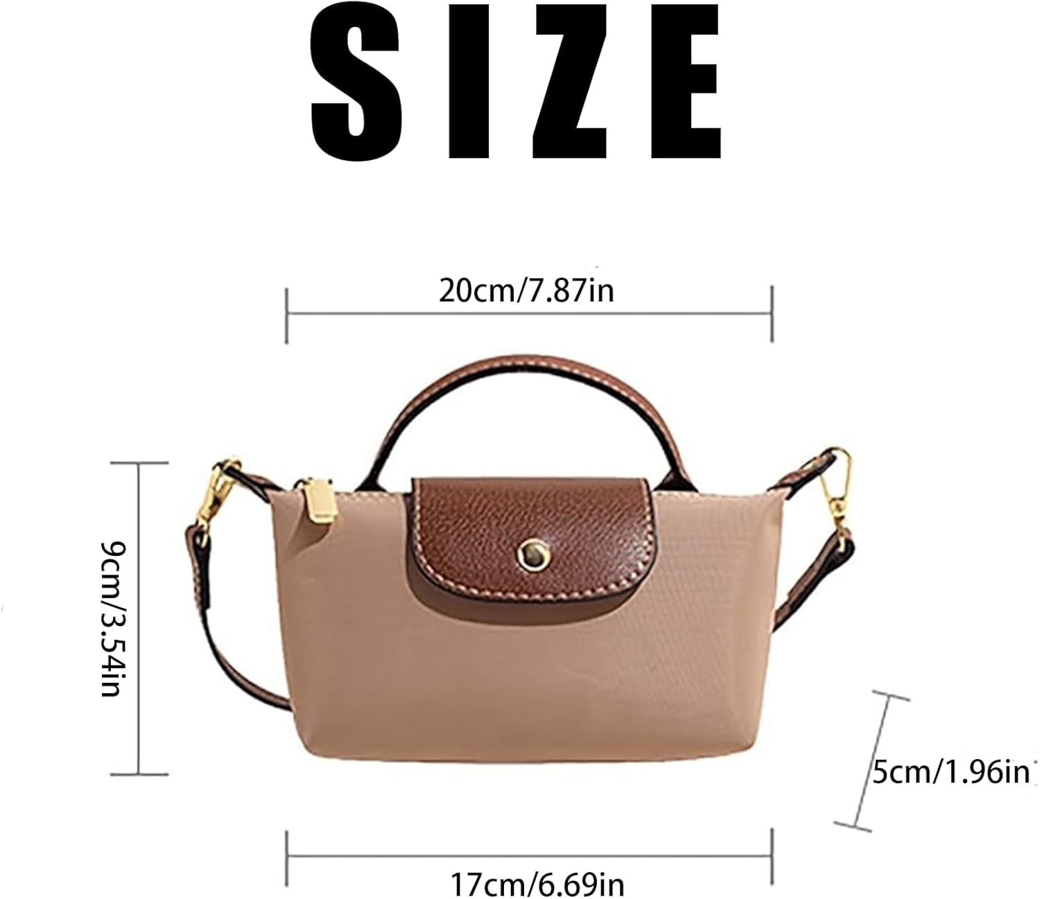 Women's Fashion Colorblock Mini Crossbody Bag Solid Color Square Purse with Adjustable Strap Elegant Beige