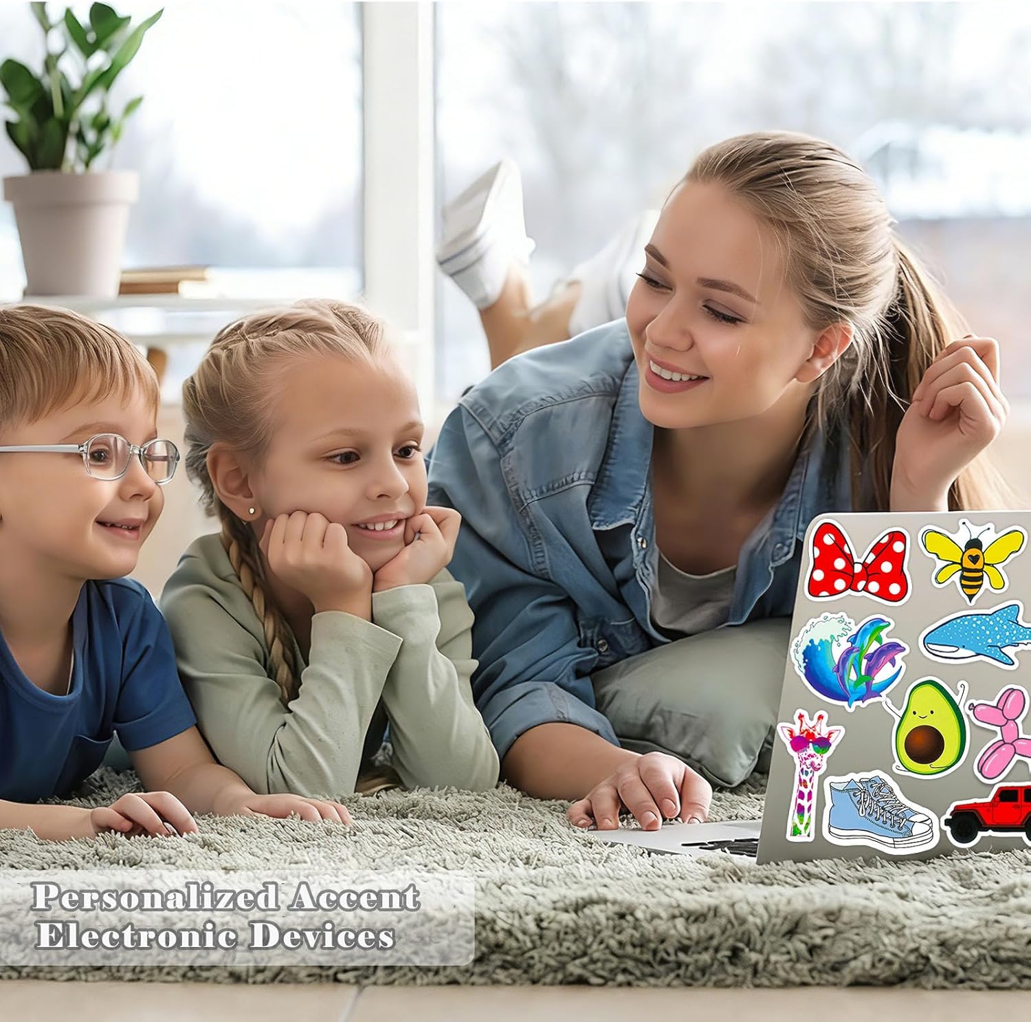 300 Pieces Cute Colorful Stickers, Waterproof Vinyl Stickers, Stickers for Scrapbooking Laptop Macbook Laptop Phone Bottle Skateboard Guitar Journal Suitcase Scooter etc
