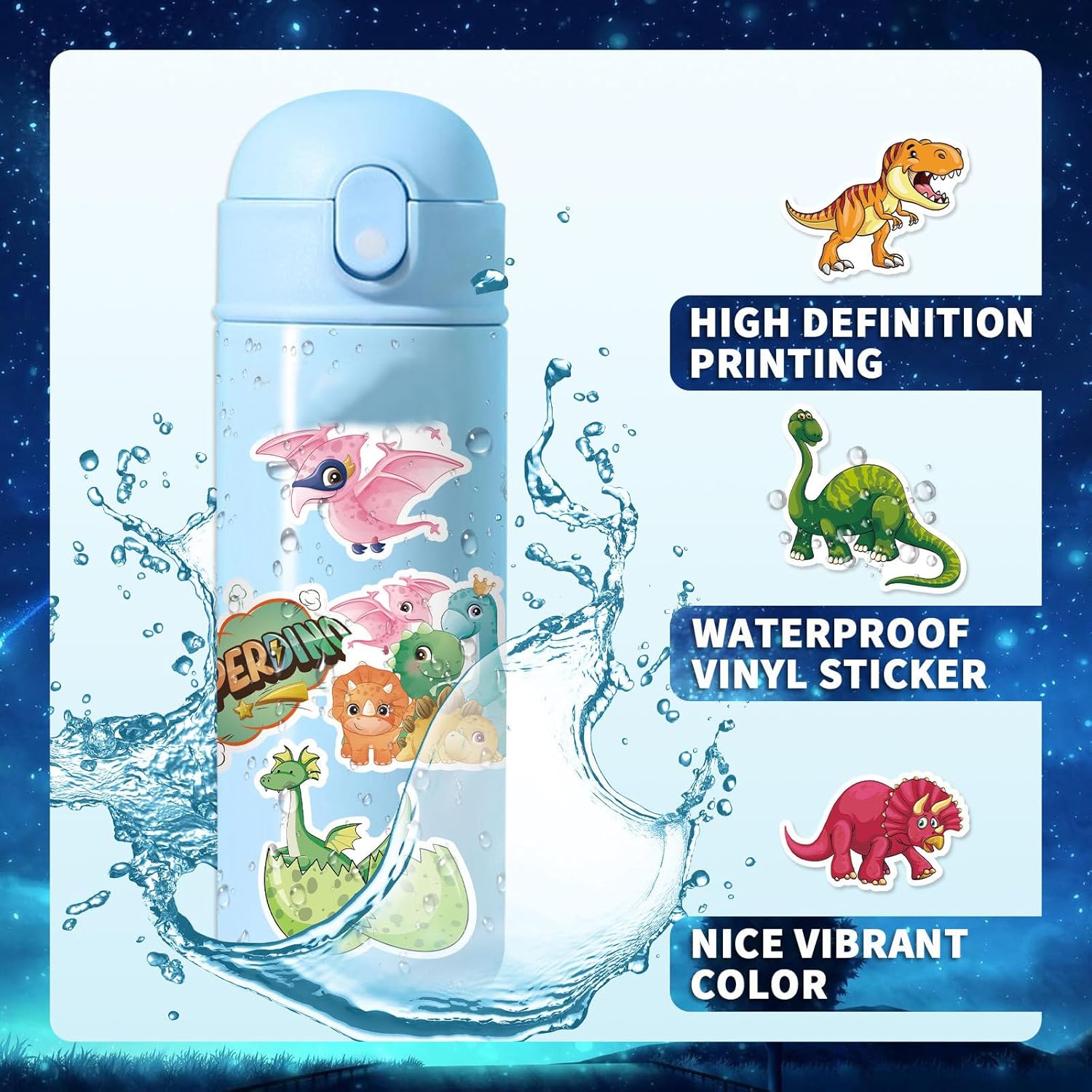 3D Stickers for Children and Adults - 450+ Peel and Stick Stickers with Animals and Faces - 18 Sheets of Aesthetic Stickers for Gifts