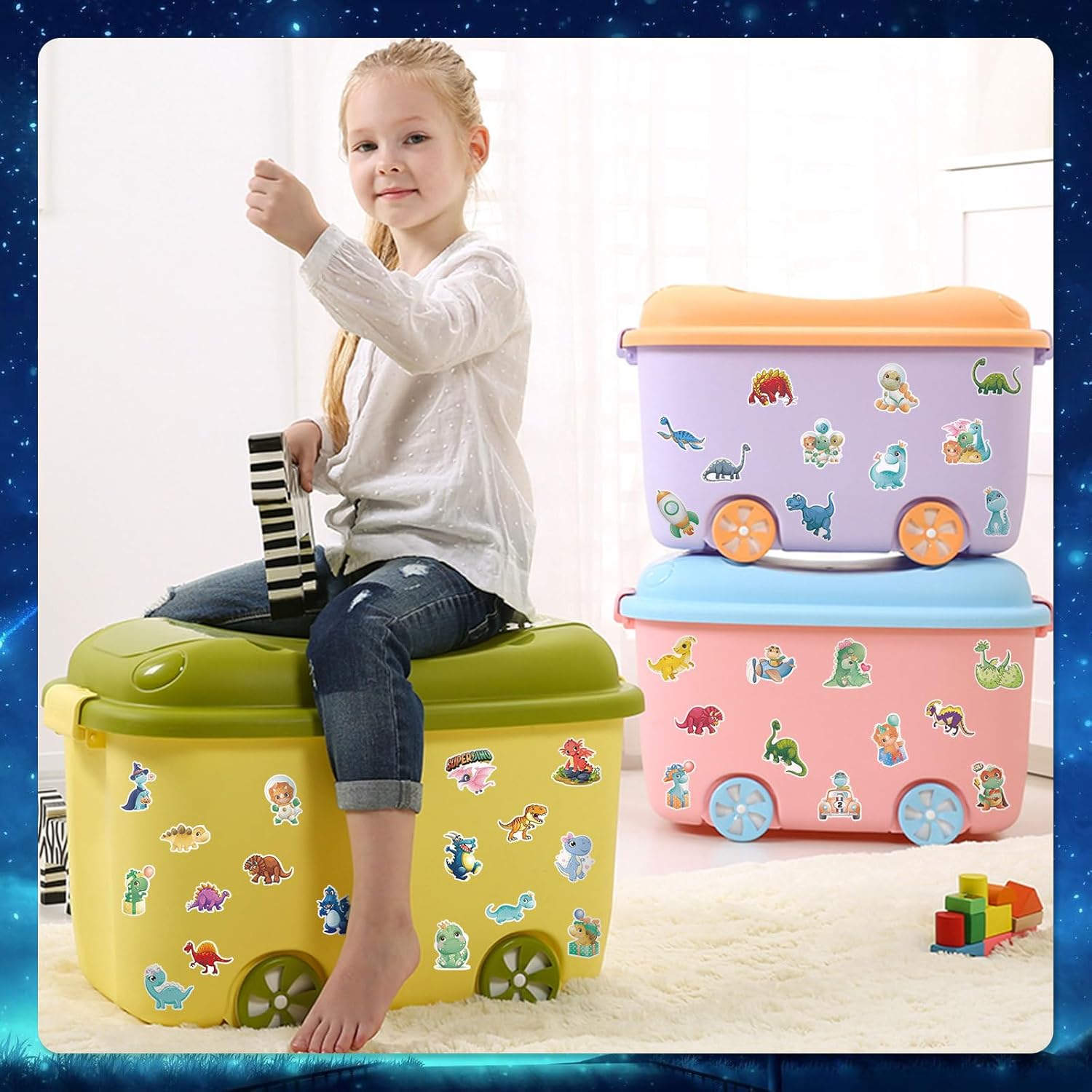 3D Stickers for Children and Adults - 450+ Peel and Stick Stickers with Animals and Faces - 18 Sheets of Aesthetic Stickers for Gifts