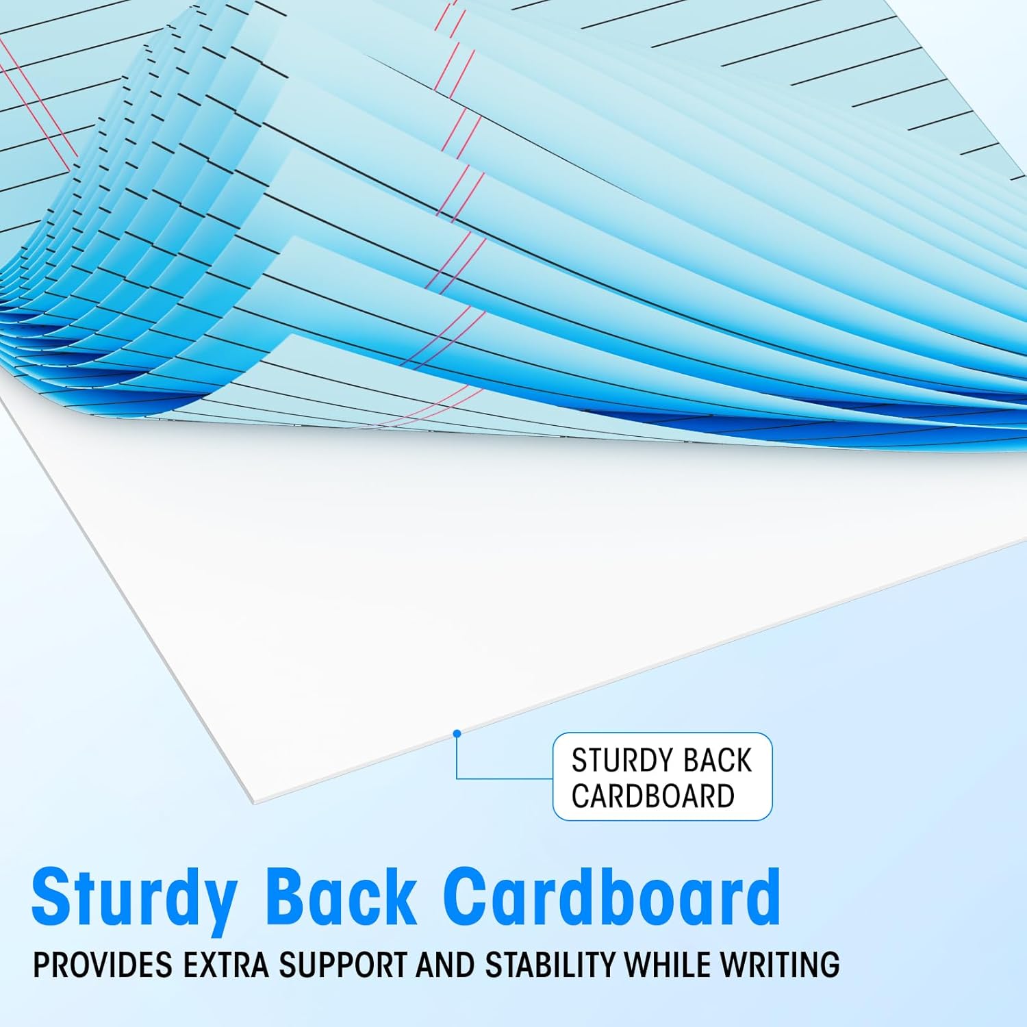 5pcs Legal Pads 8.5 x 11, Note Pads, College Ruled Notebook, Color Note Pads, Writing Pads, Notepads 8.5 x 11, Memo Pad Paper Pads Perforated, Ruled Line Notebooks for Work, School, Office pink/purple/blue/green/yellow