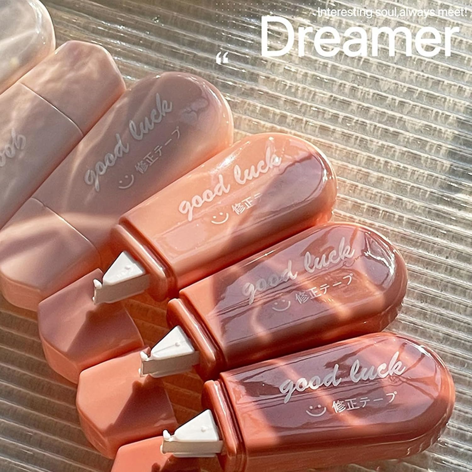 6 pcs White Out Tape Lovely Correction Roller Gradients Aesthetic for Students B