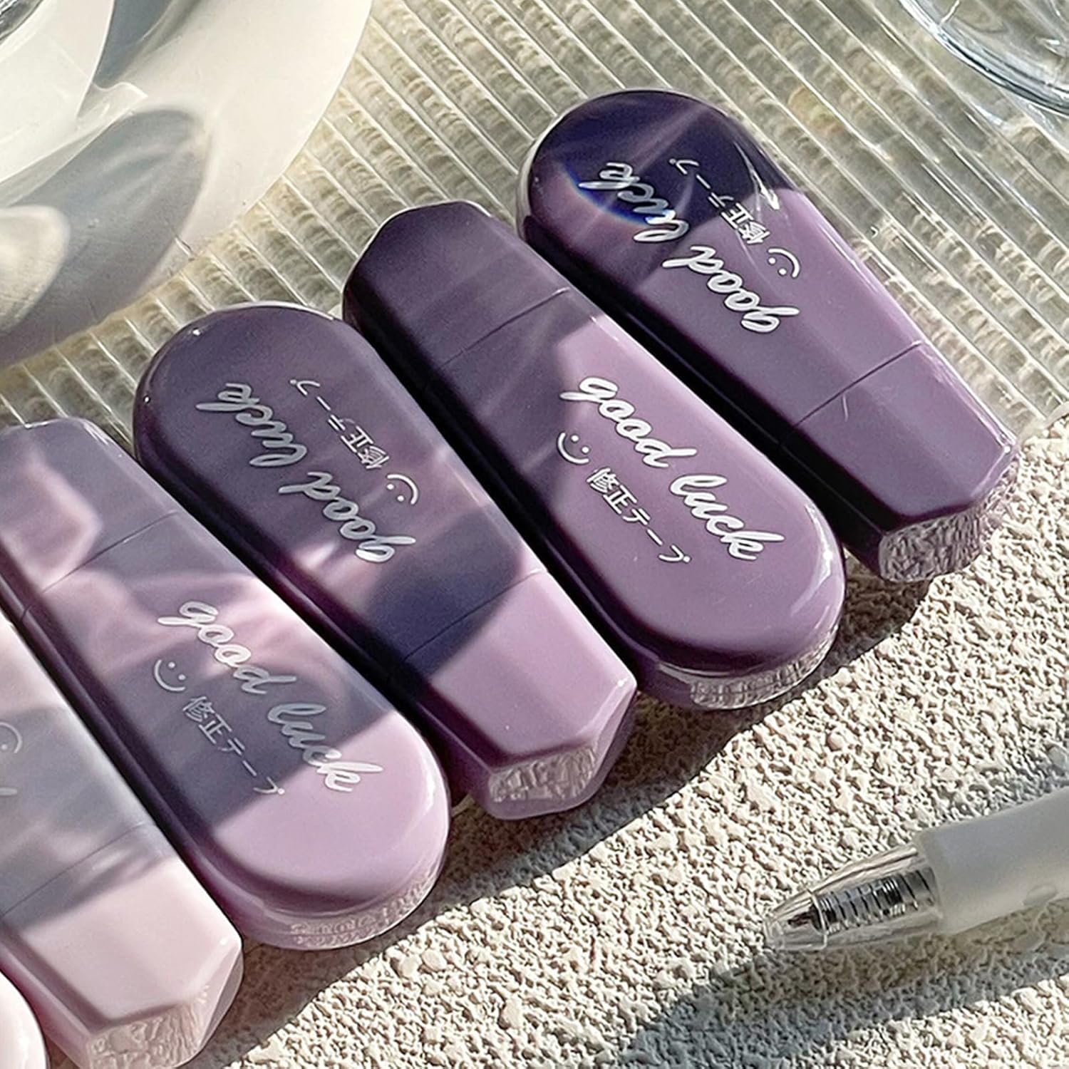 6 pcs White Out Tape Lovely Correction Roller Gradients Aesthetic for Students B