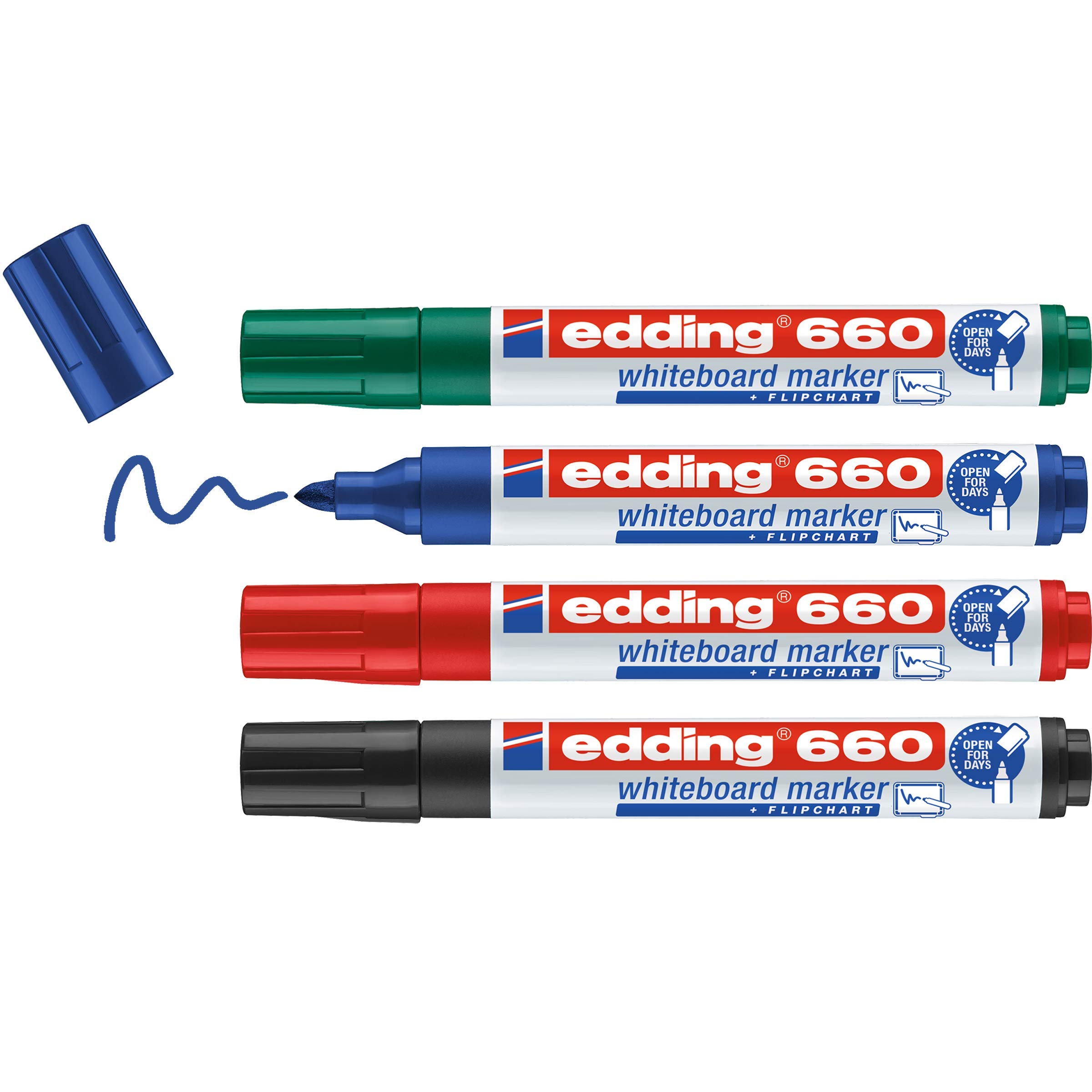 660 Edding blackboard marker - assorted - 4-660-4 (pack of 4) multicolor 4