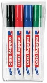660 Edding blackboard marker - assorted - 4-660-4 (pack of 4) multicolor 4