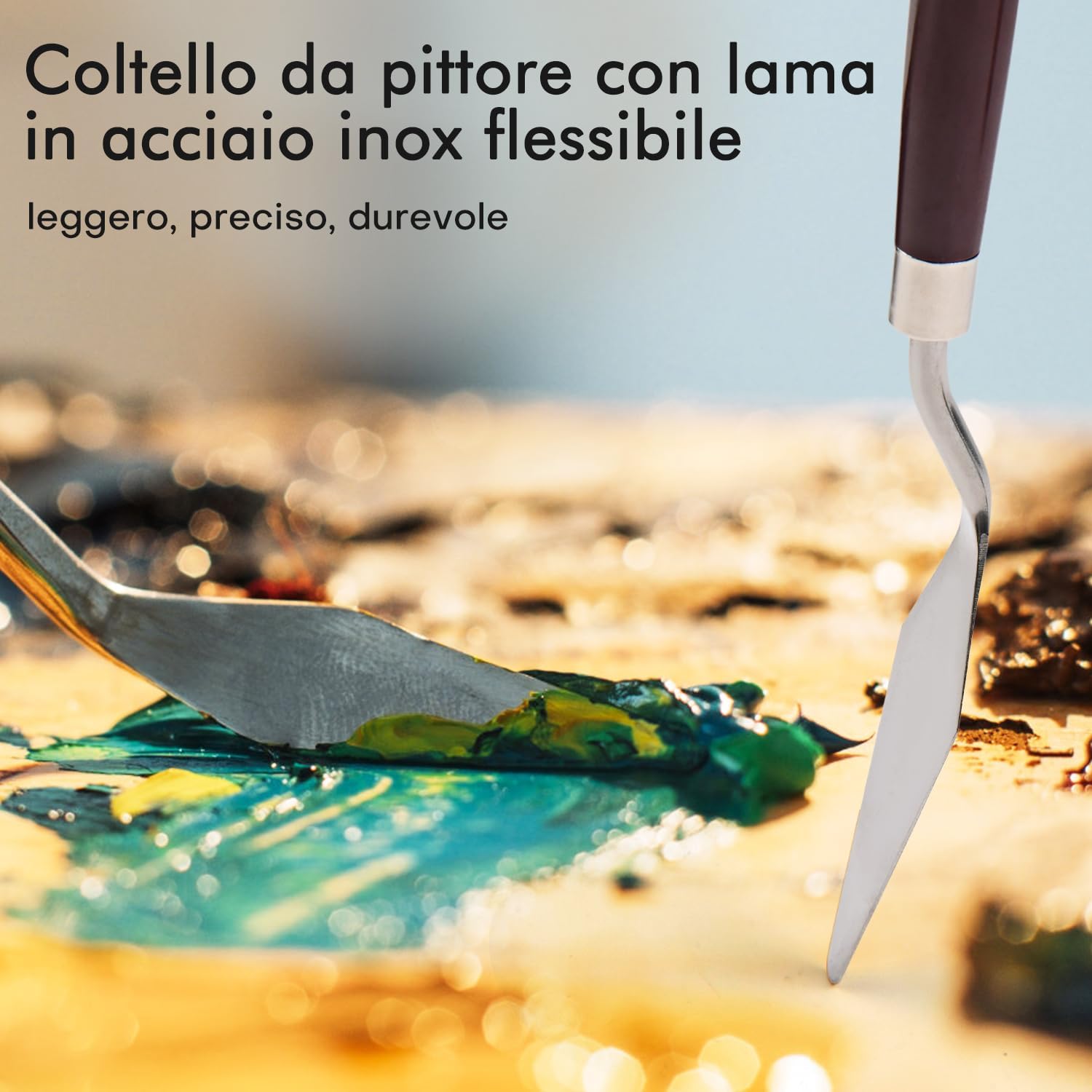 Acrylic Paint Brush Set - 25 Professional Synthetic Brushes for Acrylic, Oil and Gouache Painting with canvas bag and painting spatulas | Paint Brush, Oil Paint Brushes 25 Professional Acrylic Paint Brushes