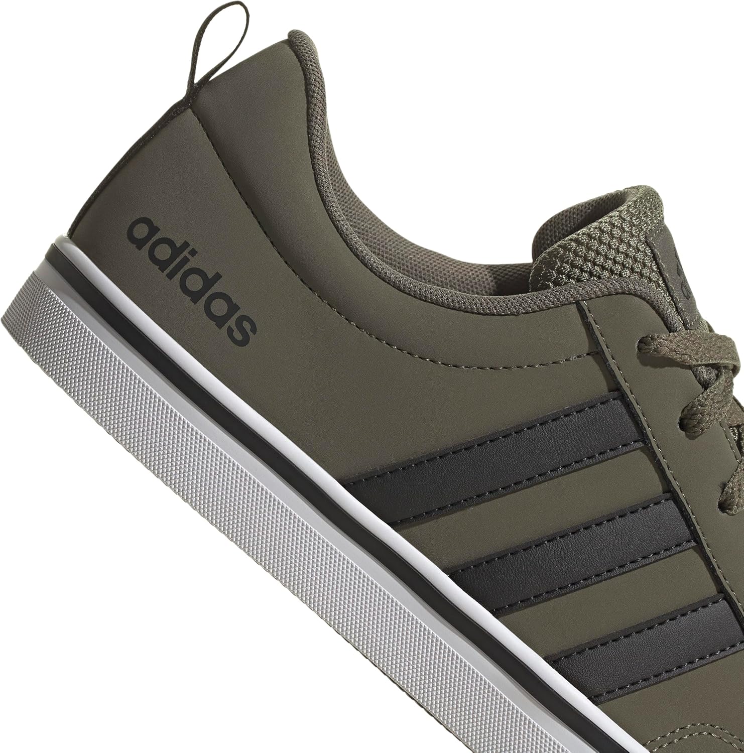 adidas Men VS Pace 2.0 Shoes 43 1/3 EU Olive Strata Core Black Cloud White