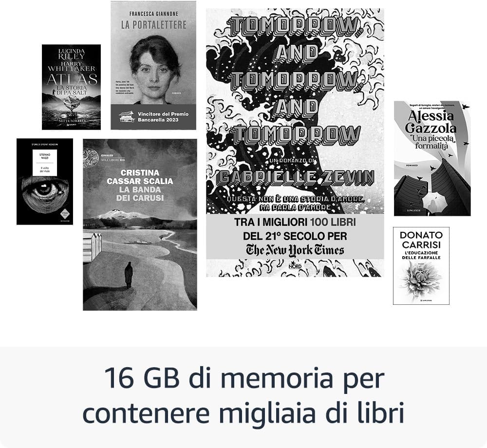 Amazon Kindle (Latest model) - The lightest and most compact, with anti-glare screen, faster page turning, adjustable front lighting - 16 GB - With advertising - Matcha Green Matcha Green With advertising