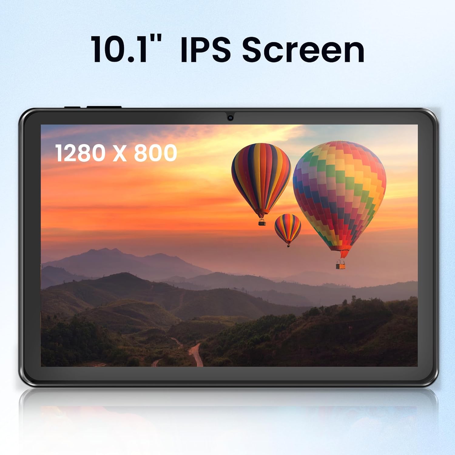 Android Tablet, 10.1 Zoll Android 15 Tablets 18GB(6+12) RAM 128GB ROM 1TB Expand, 1280x800 IPS HD Touchscreen, 6000mAh Battery, Bluetooth, Dual Camera, GMS, WiFi