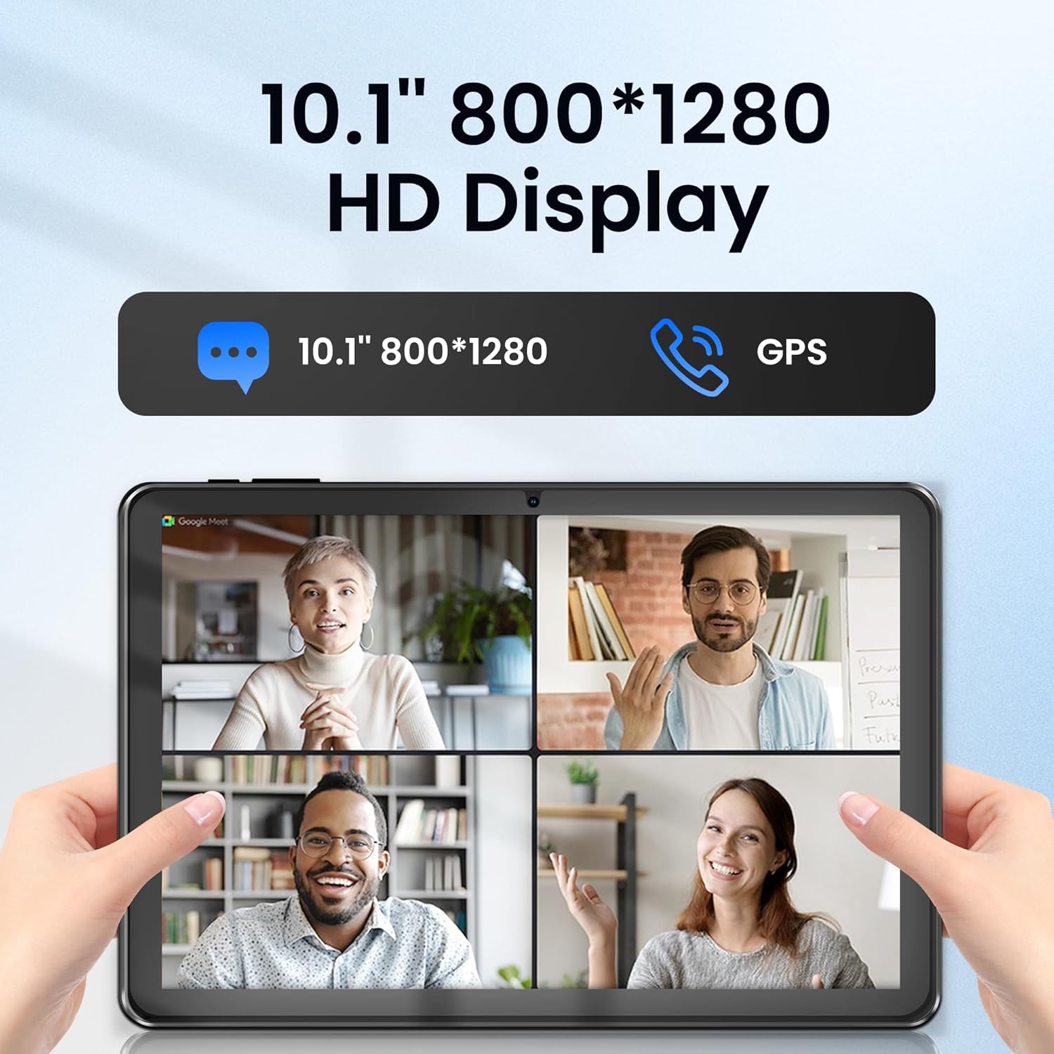Android Tablet, 10.1 Zoll Android 15 Tablets 18GB(6+12) RAM 128GB ROM 1TB Expand, 1280x800 IPS HD Touchscreen, 6000mAh Battery, Bluetooth, Dual Camera, GMS, WiFi