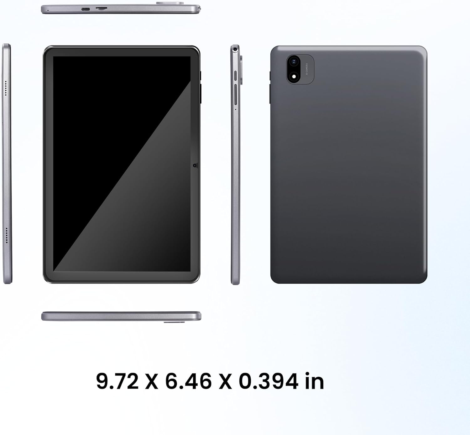 Android Tablet, 10.1 Zoll Android 15 Tablets 18GB(6+12) RAM 128GB ROM 1TB Expand, 1280x800 IPS HD Touchscreen, 6000mAh Battery, Bluetooth, Dual Camera, GMS, WiFi