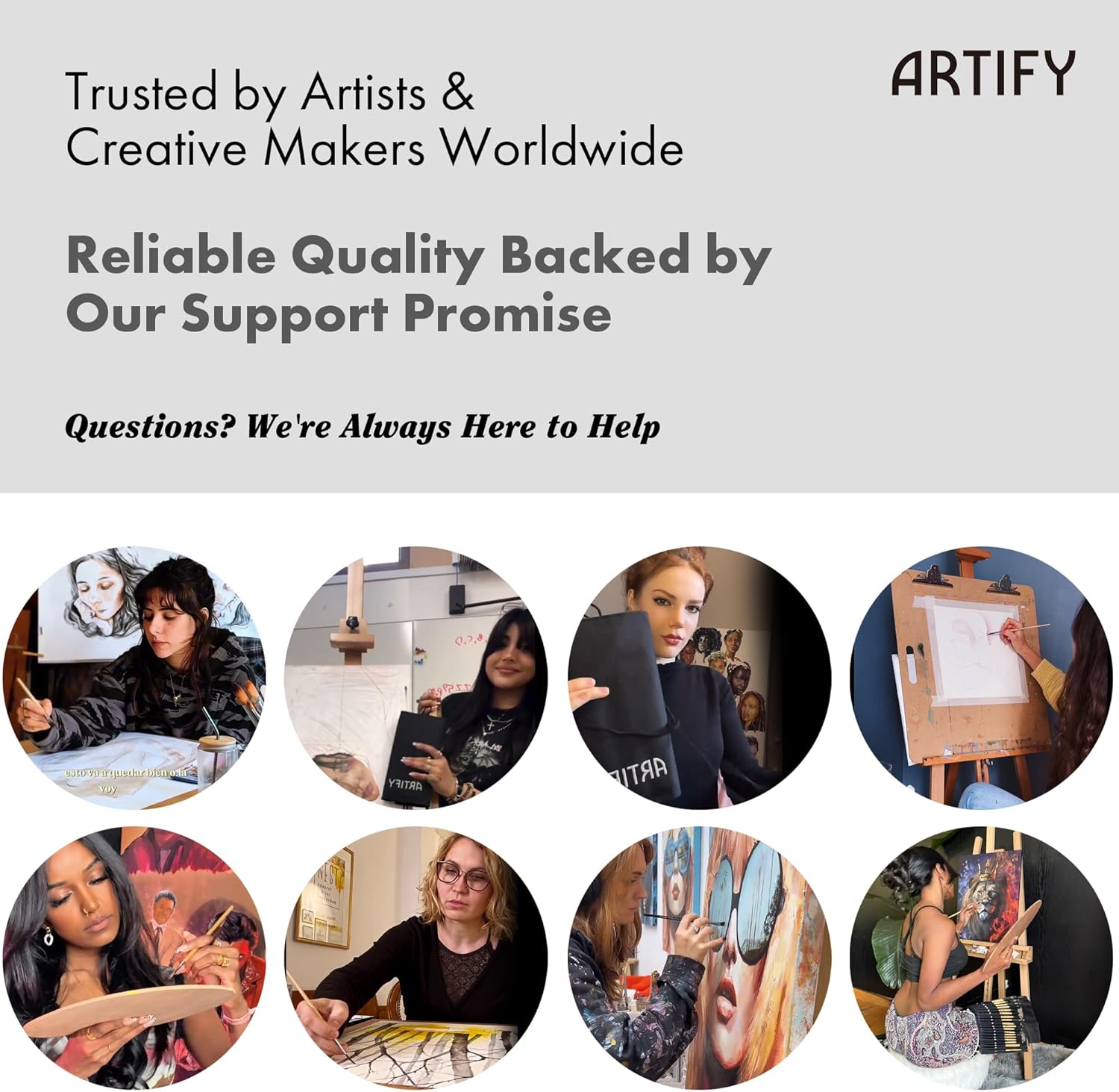ARTIFY 24 Piece Brush Set, Expert Series, Enhanced Synthetic Brush Set with Canvas Roller and Palette Knife for Acrylic Oil Watercolor Temperament (Birch) Wood
