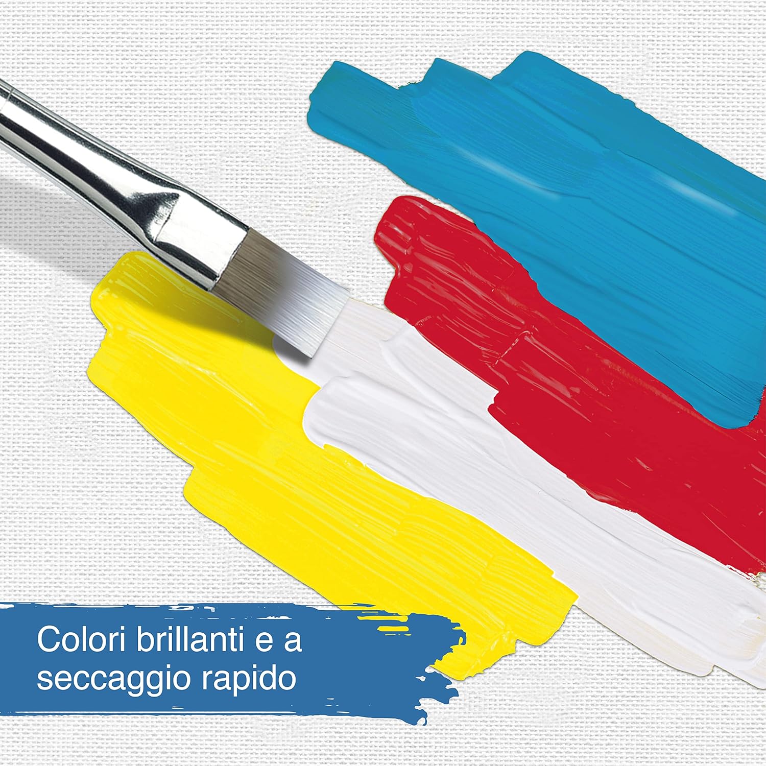 Artina Set of acrylic colors for painting Crylic - 10 jars x 500ml - for artistic activities - Highly pigmented colors - Painting Set - Acrylic Color in a Jar - acrylic tempera 500 ml (Pack of 10)