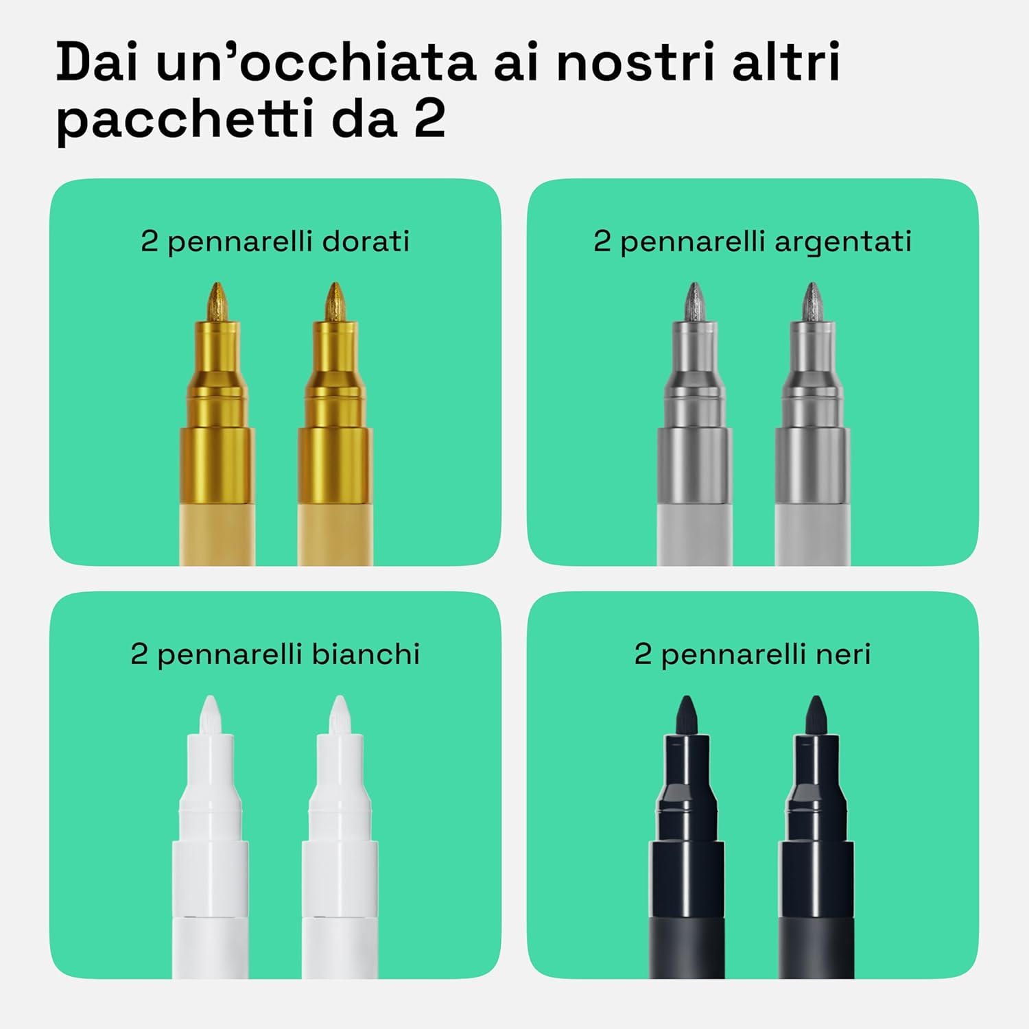 Artistro 2 White Acrylic Paint Pens for Rock Painting Ceramic Wood Glass Tire Plastic - 0.7mm Extra Fine Tip Paint Markers Ideal for Labeling DIY Crafts Art Projects 2 White Extra-Fine